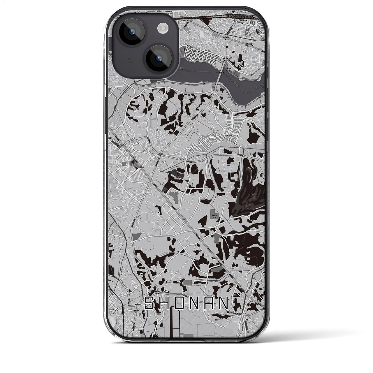 【沼南(千葉県)】地図柄iPhoneケース(クリアタイプ)