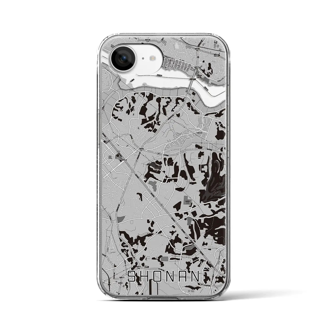 【沼南(千葉県)】地図柄iPhoneケース(クリアタイプ)