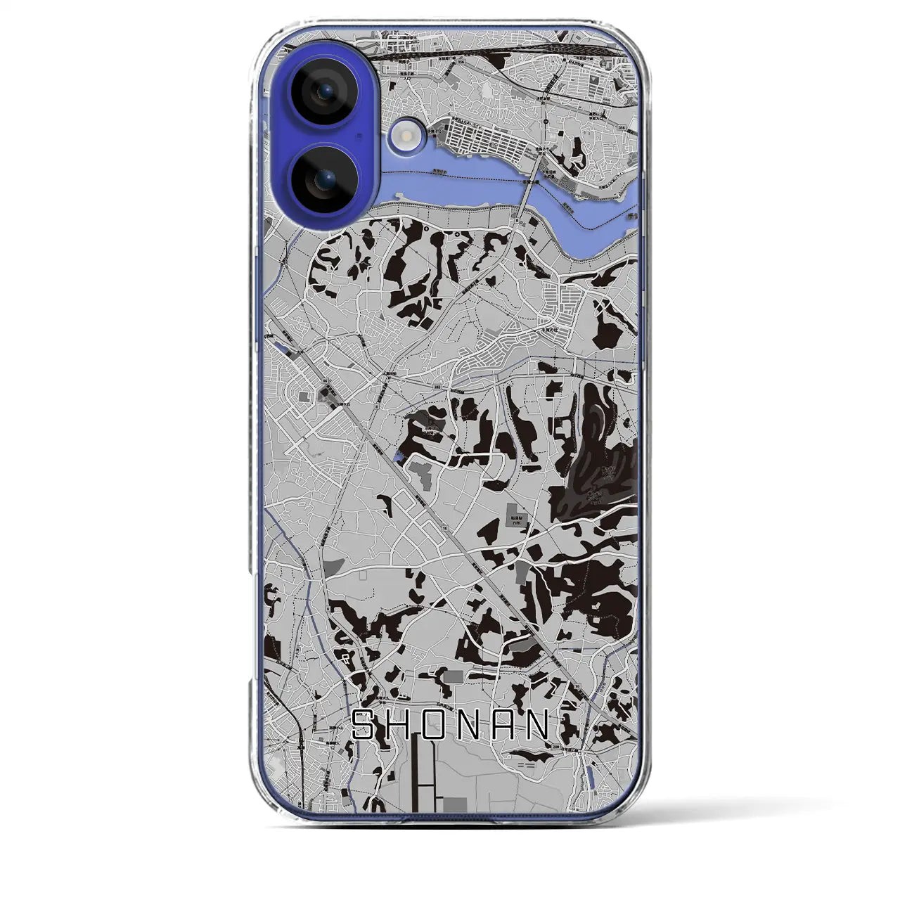 【沼南(千葉県)】地図柄iPhoneケース(クリアタイプ)