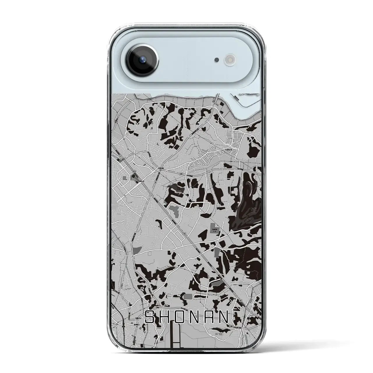 【沼南(千葉県)】地図柄iPhoneケース(クリアタイプ)