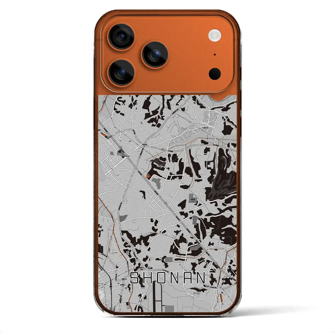 【沼南(千葉県)】地図柄iPhoneケース(クリアタイプ)