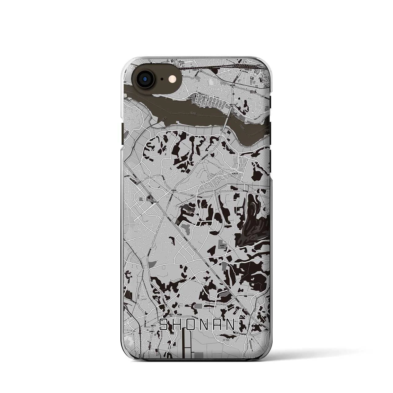 【沼南(千葉県)】地図柄iPhoneケース(クリアタイプ)