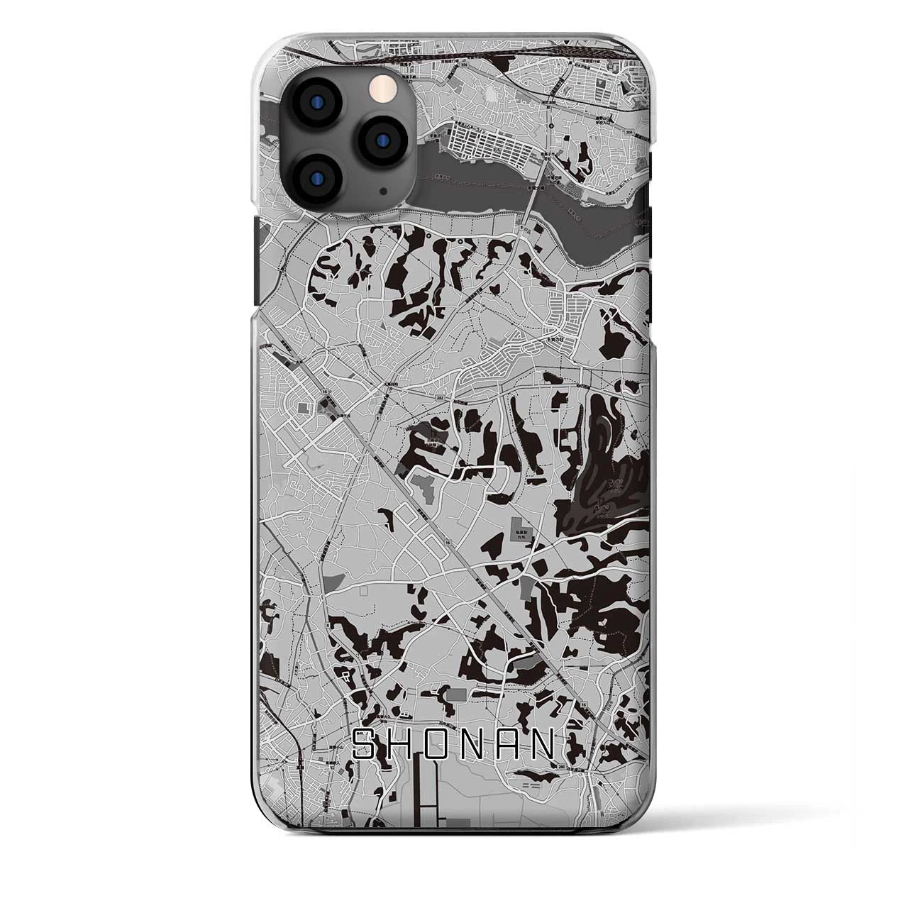 【沼南(千葉県)】地図柄iPhoneケース(クリアタイプ)