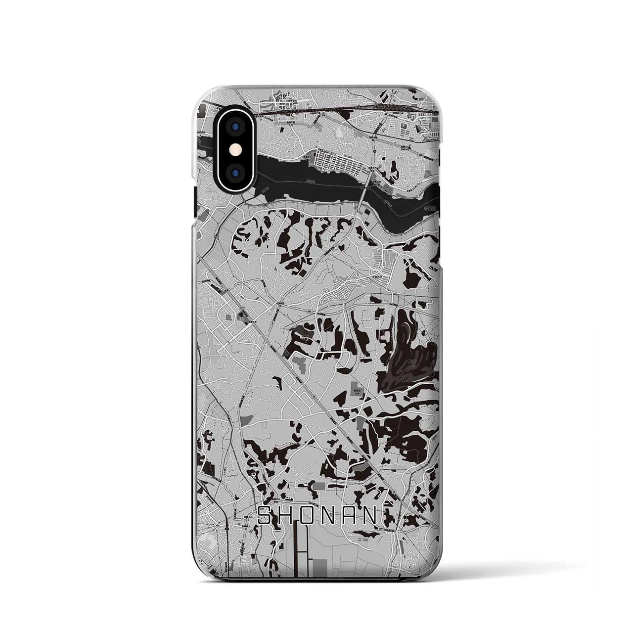 【沼南(千葉県)】地図柄iPhoneケース(クリアタイプ)