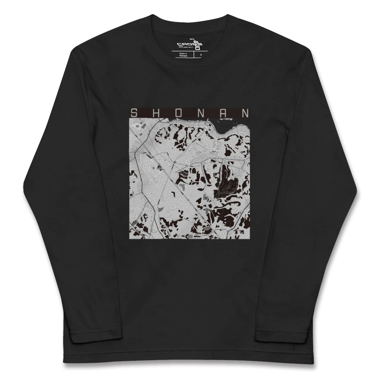 【沼南(千葉県)】地図柄ロングスリーブTシャツ