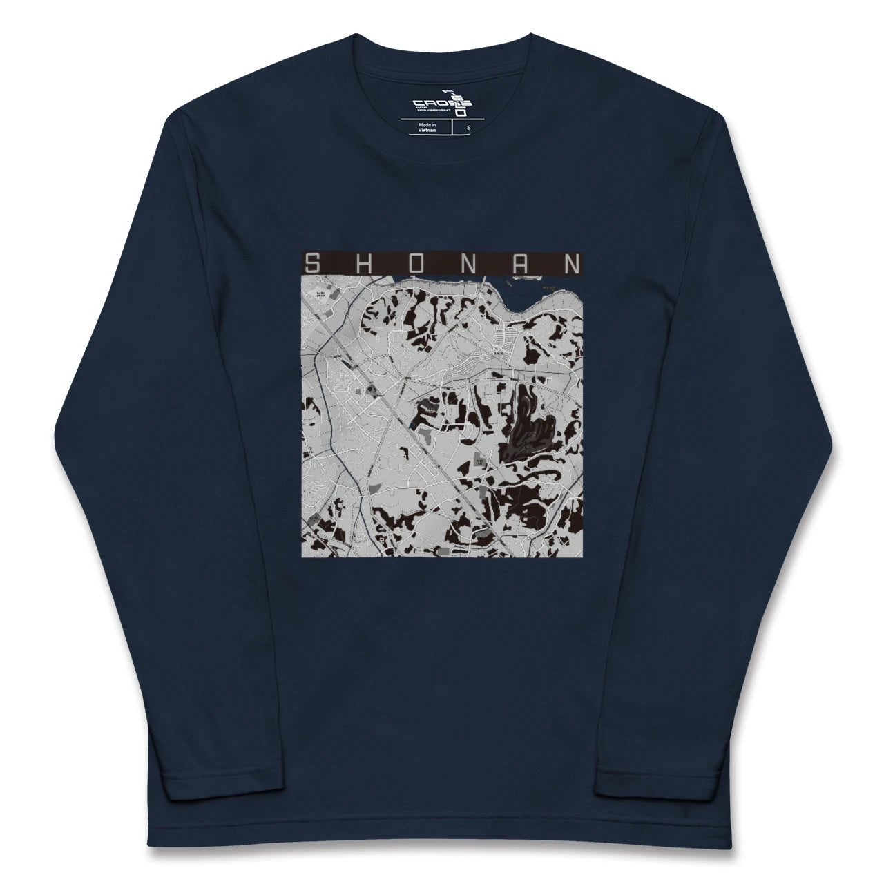 【沼南(千葉県)】地図柄ロングスリーブTシャツ