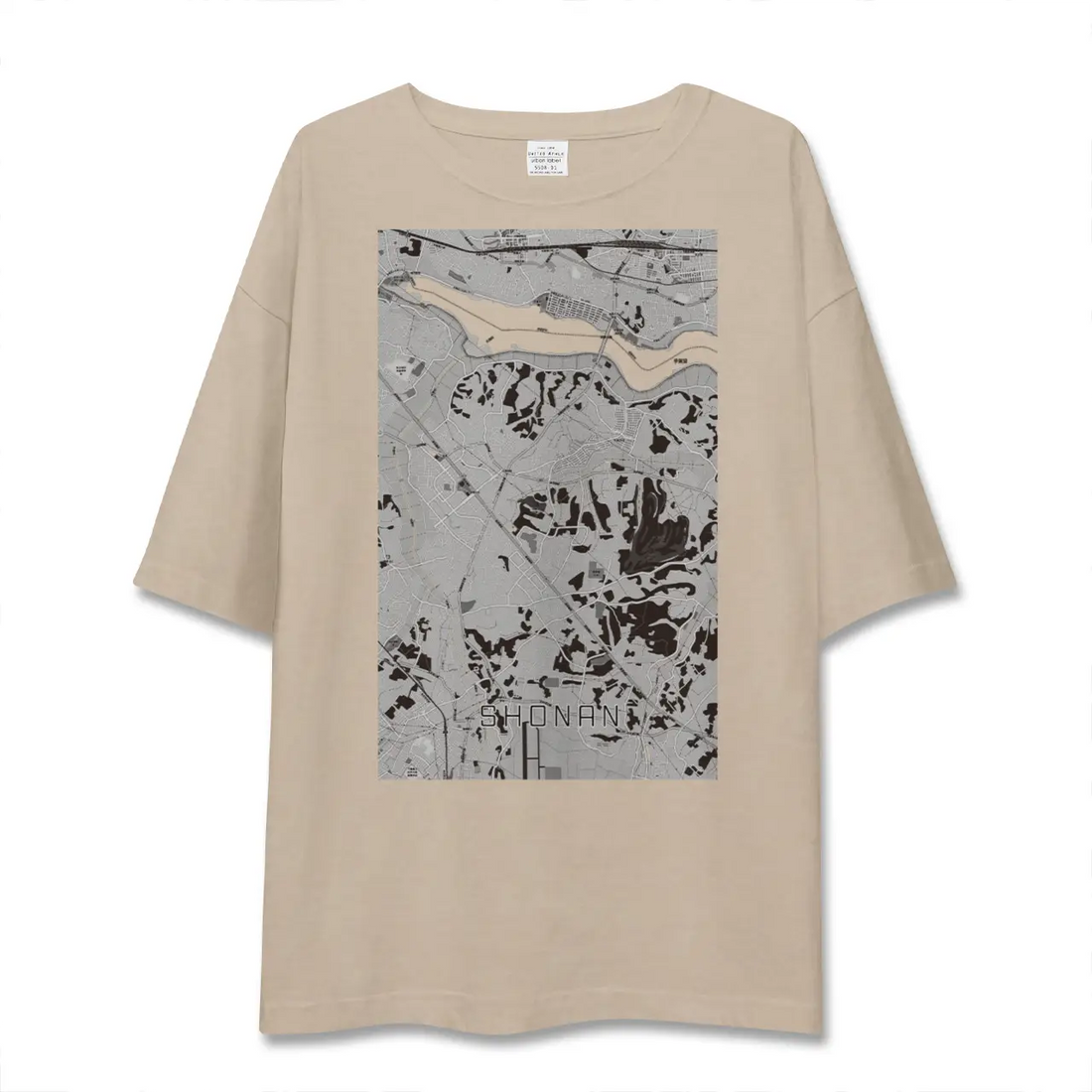【沼南(千葉県)】地図柄ビッグシルエットTシャツ