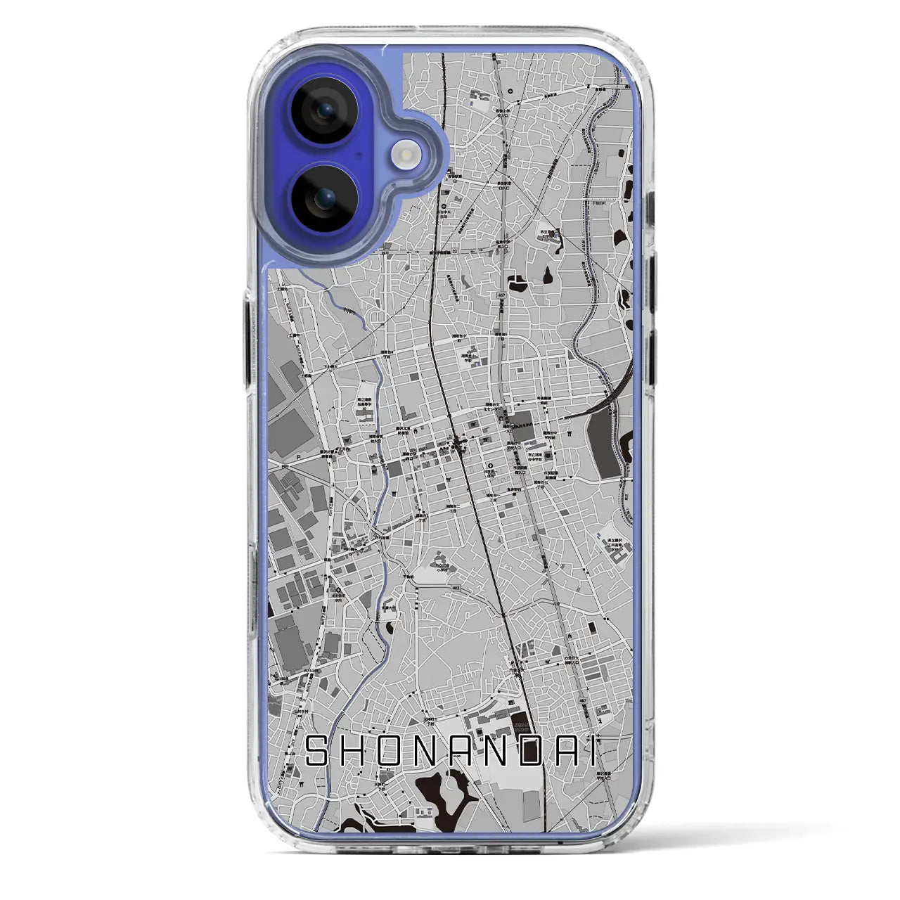 【湘南台(神奈川県)】地図柄iPhoneケース(MagSafeタイプ)