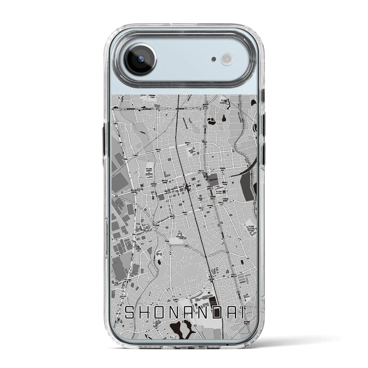 【湘南台(神奈川県)】地図柄iPhoneケース(MagSafeタイプ)