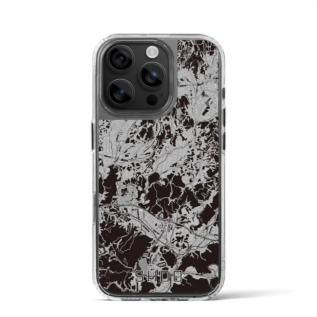 【勝央(岡山県)】地図柄iPhoneケース(MagSafeタイプ)