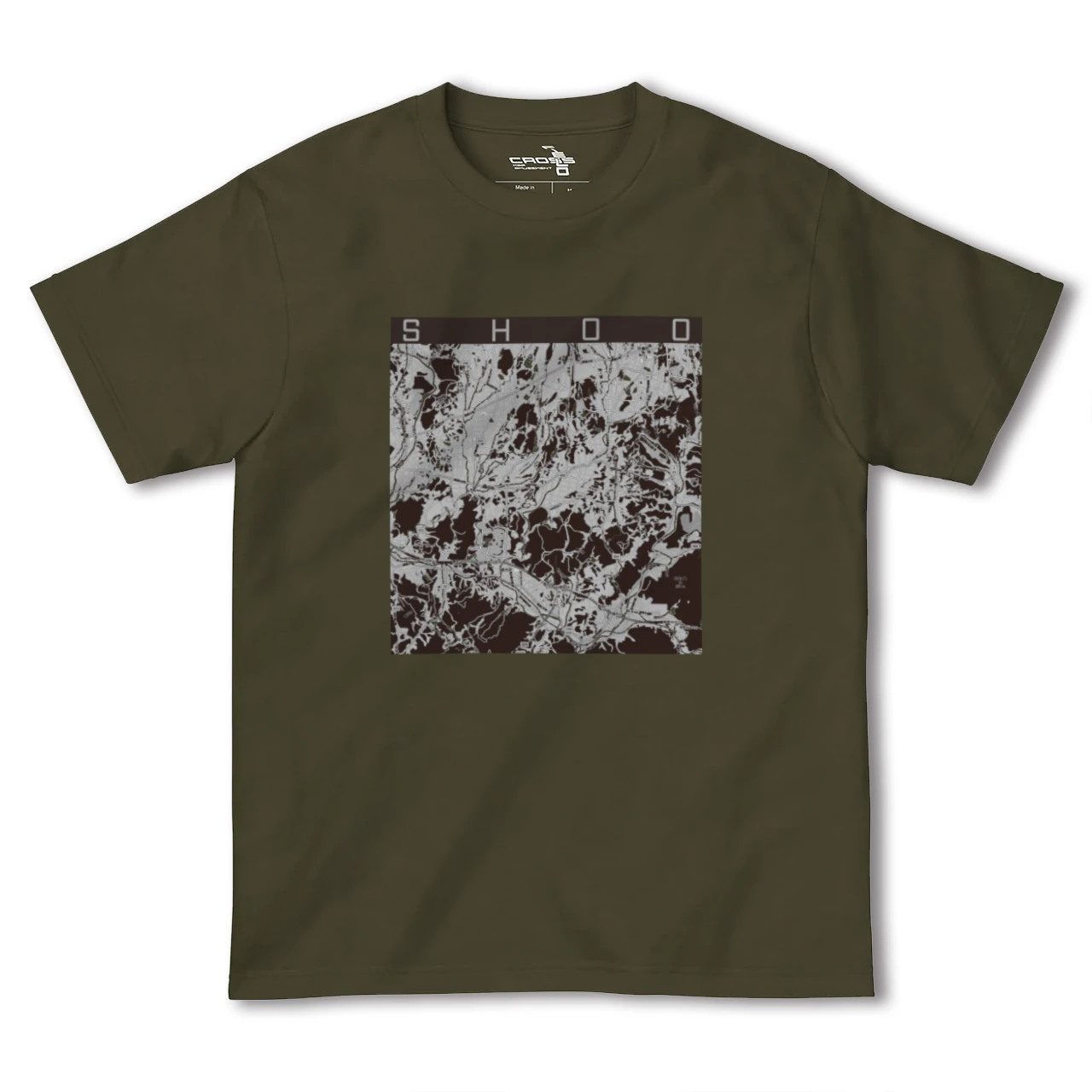 【勝央(岡山県)】地図柄ヘビーウェイトTシャツ