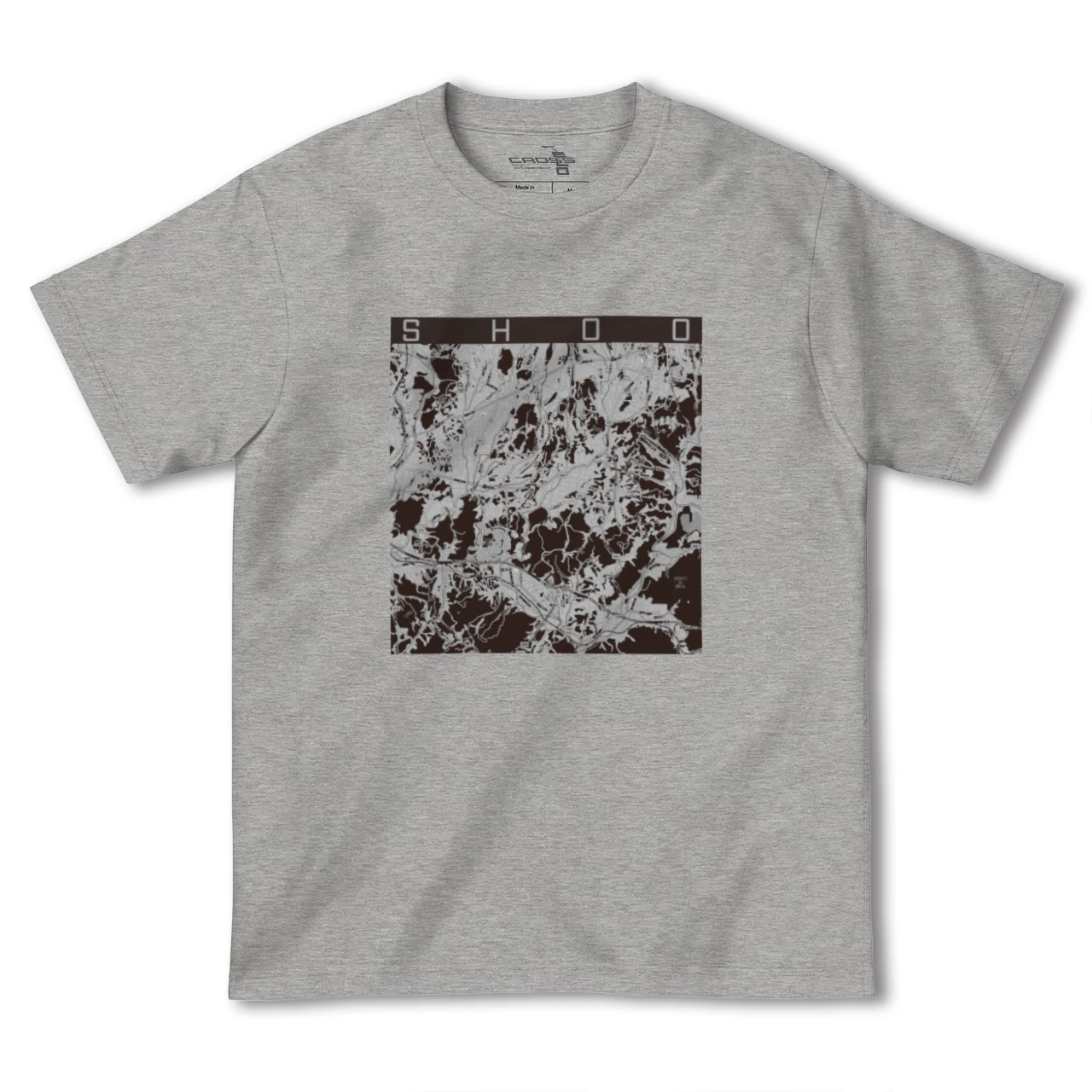 【勝央(岡山県)】地図柄ヘビーウェイトTシャツ
