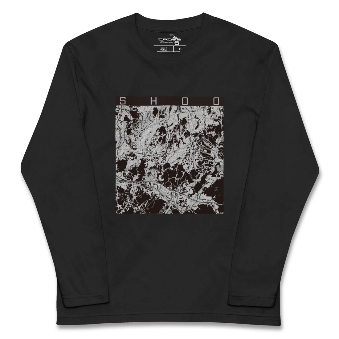 【勝央(岡山県)】地図柄ロングスリーブTシャツ