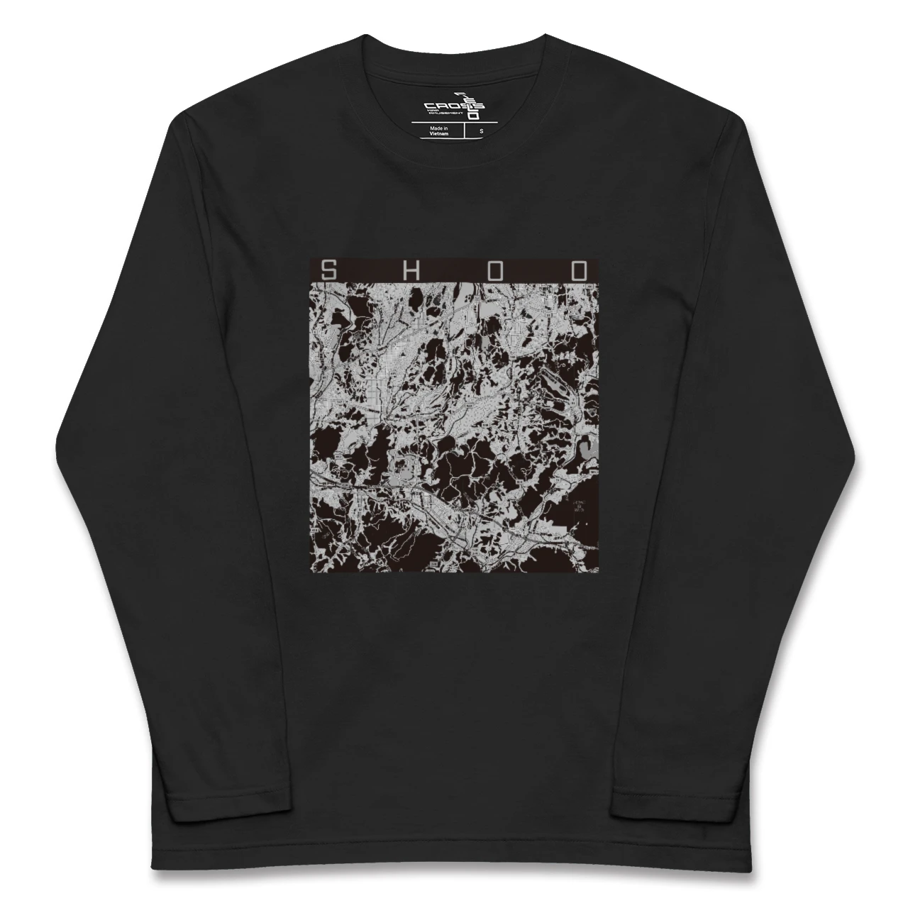 【勝央(岡山県)】地図柄ロングスリーブTシャツ