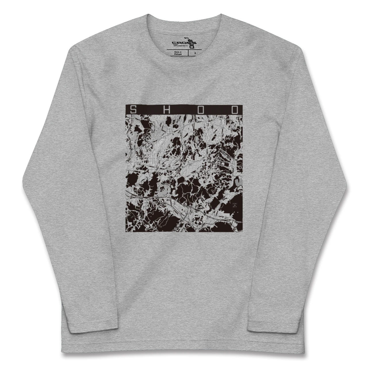【勝央(岡山県)】地図柄ロングスリーブTシャツ
