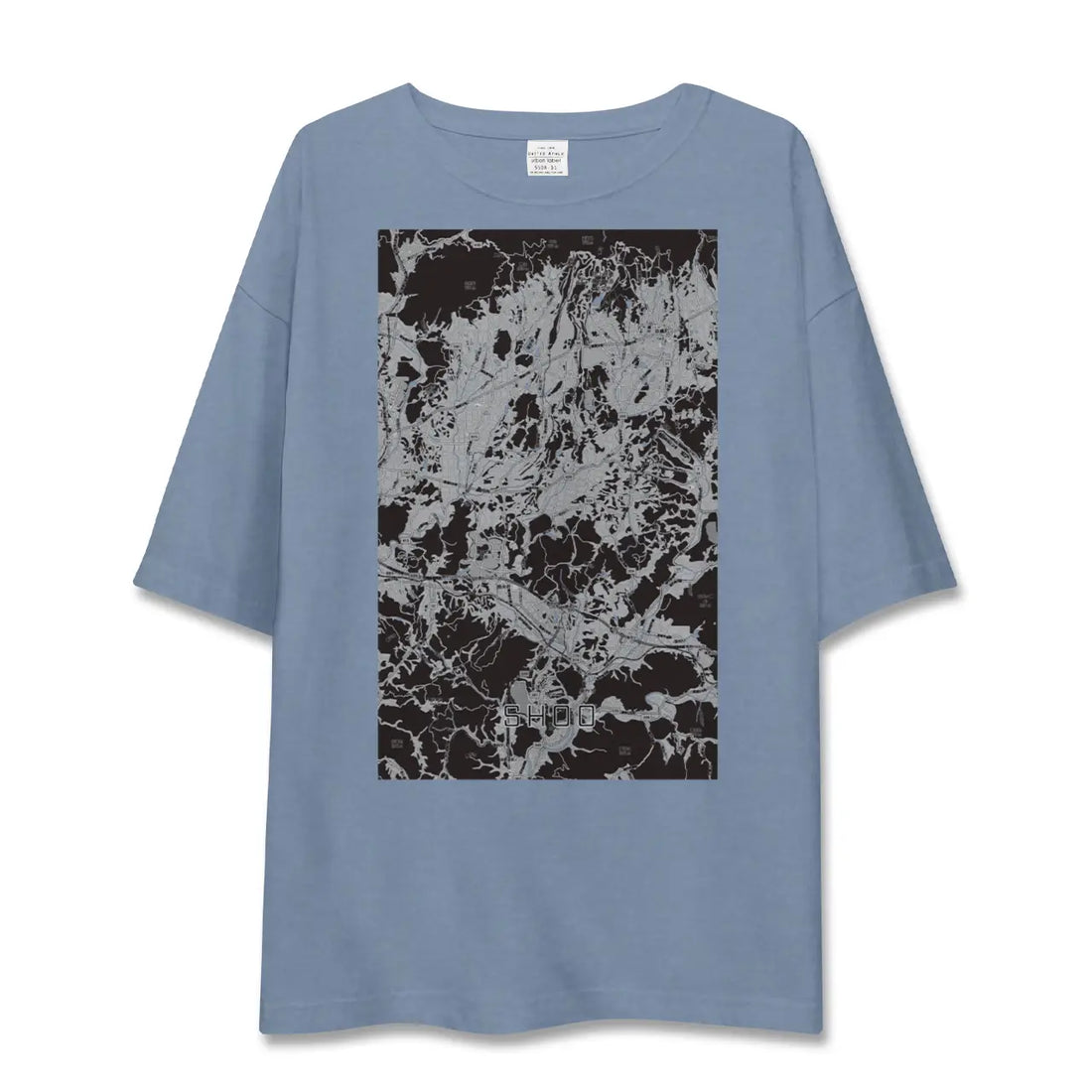 【勝央(岡山県)】地図柄ビッグシルエットTシャツ