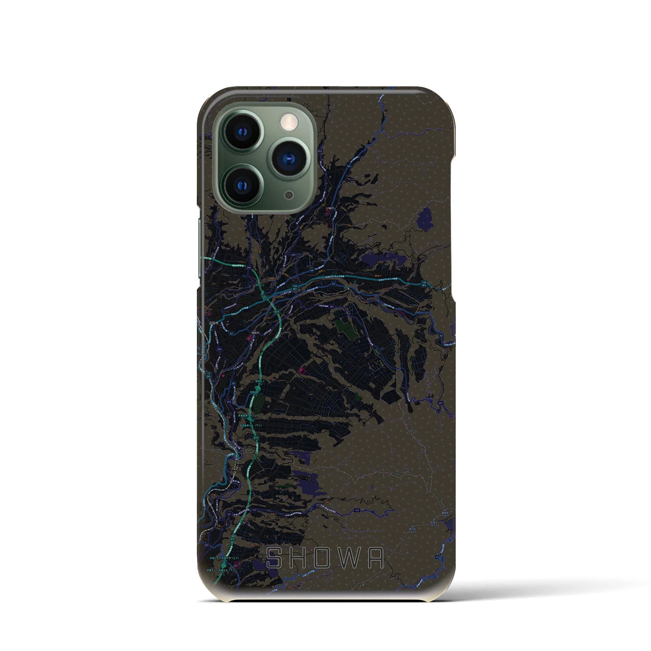 【昭和(群馬県)】地図柄iPhoneケース(バックカバータイプ)