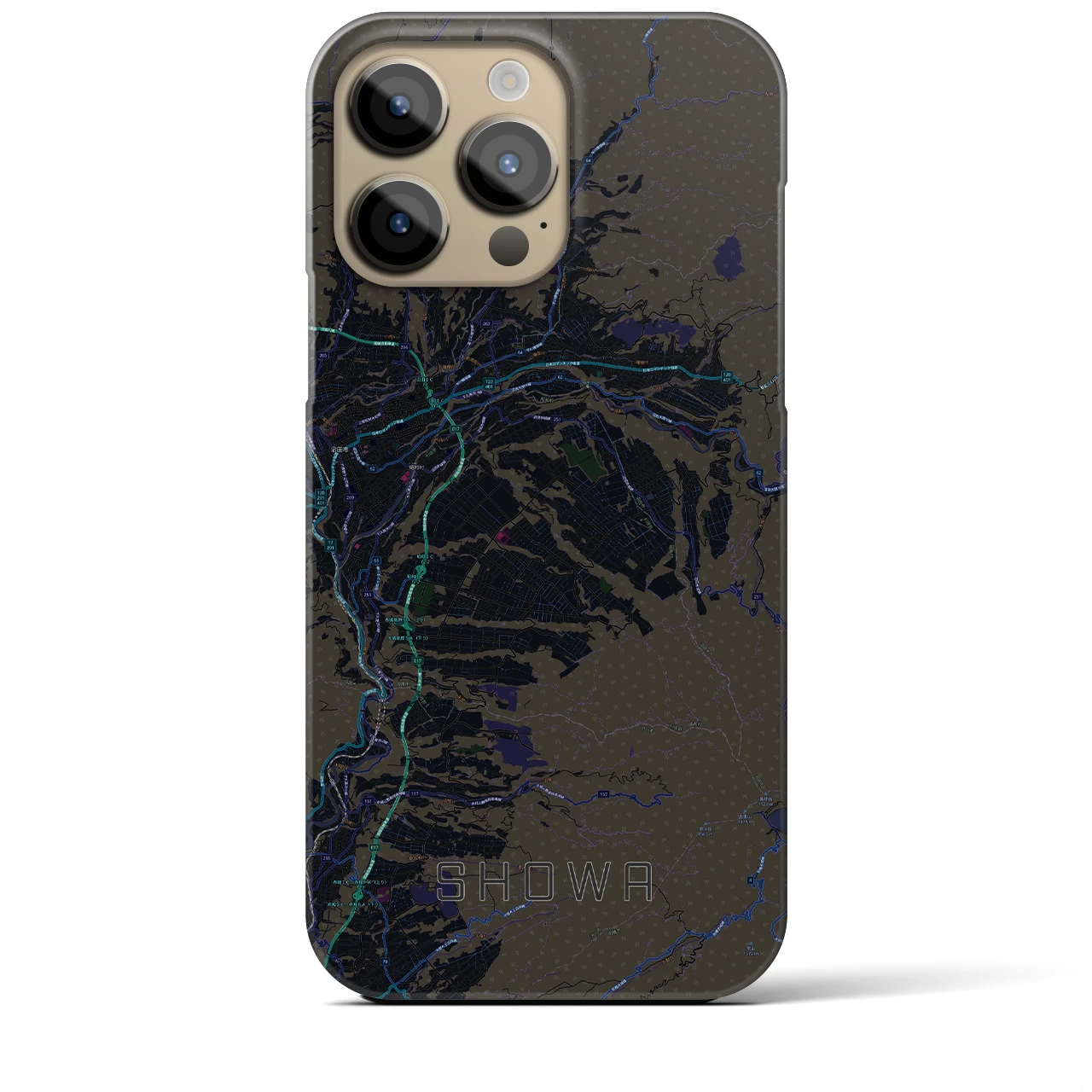 【昭和(群馬県)】地図柄iPhoneケース(バックカバータイプ)