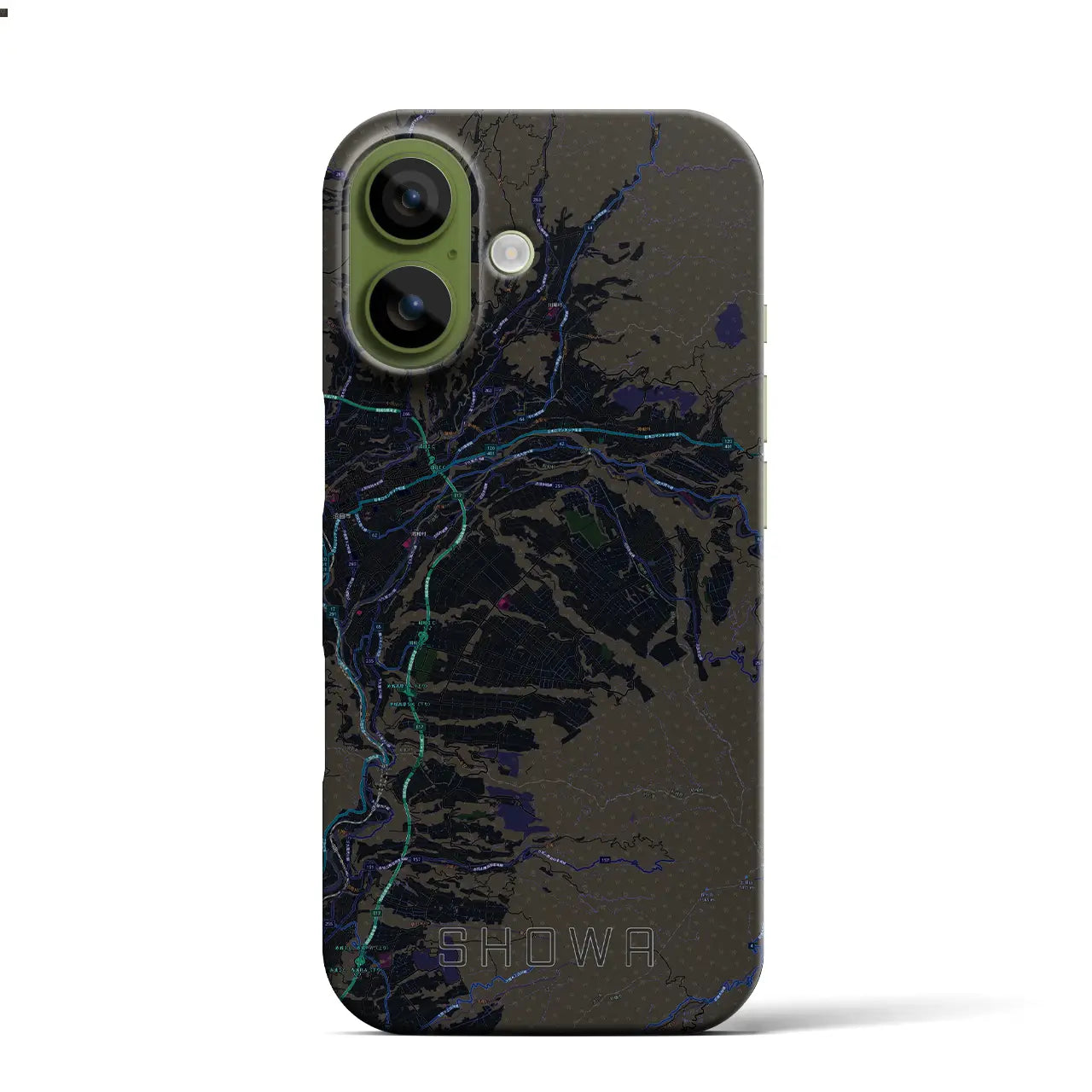 【昭和(群馬県)】地図柄iPhoneケース(バックカバータイプ)