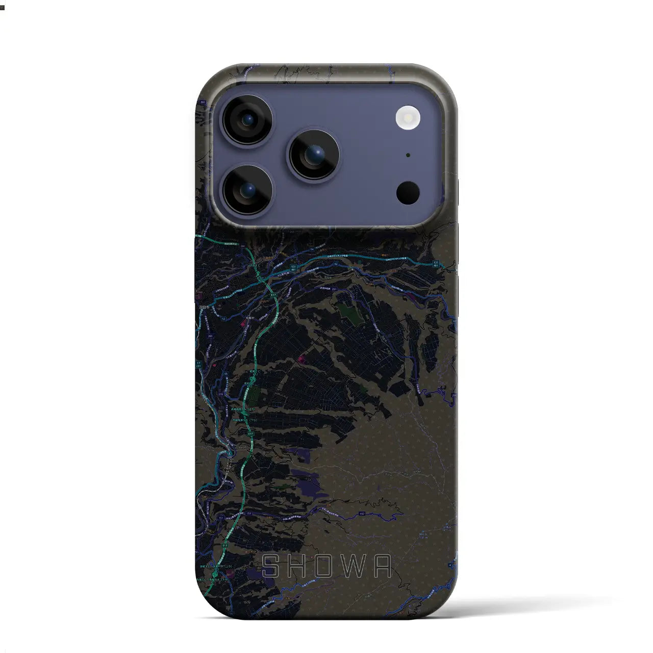 【昭和(群馬県)】地図柄iPhoneケース(バックカバータイプ)