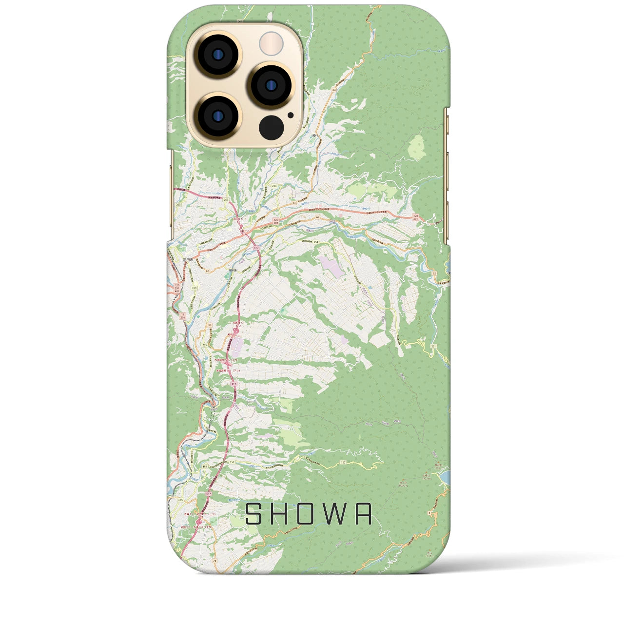 【昭和(群馬県)】地図柄iPhoneケース(バックカバータイプ)