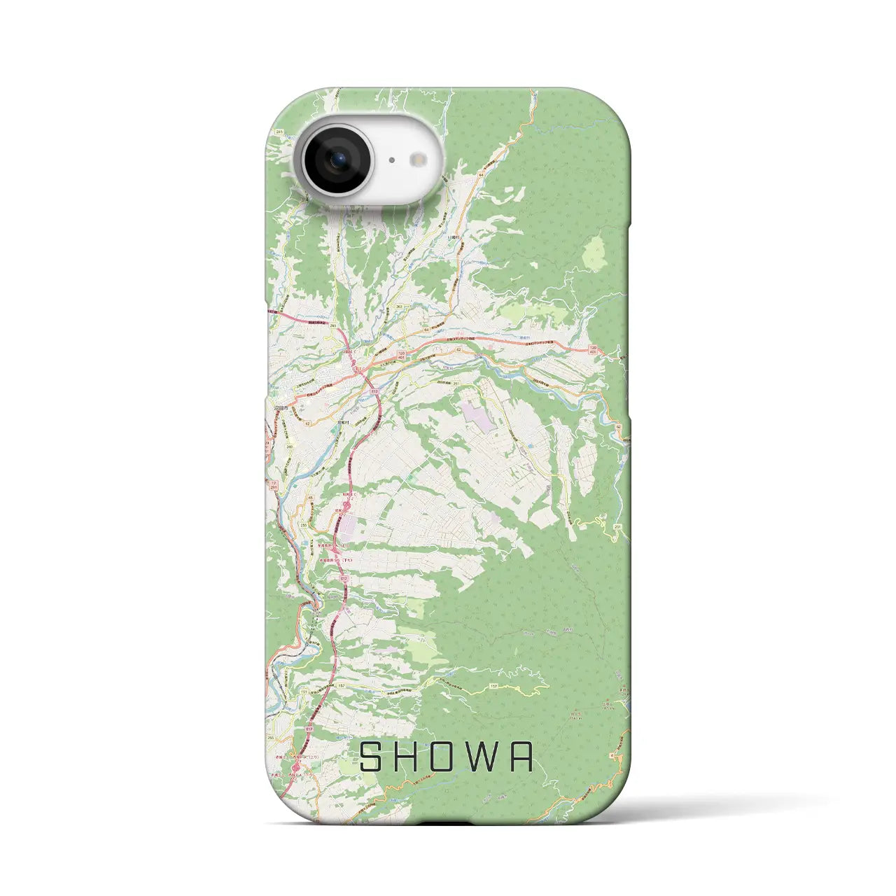 【昭和(群馬県)】地図柄iPhoneケース(バックカバータイプ)