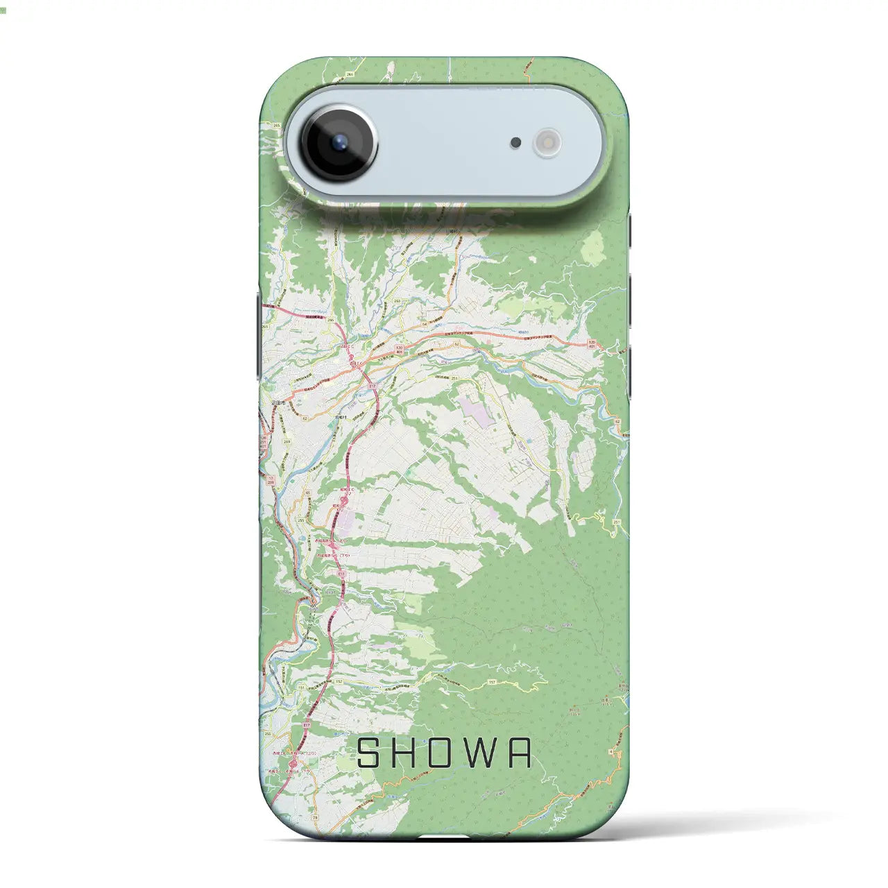 【昭和(群馬県)】地図柄iPhoneケース(バックカバータイプ)