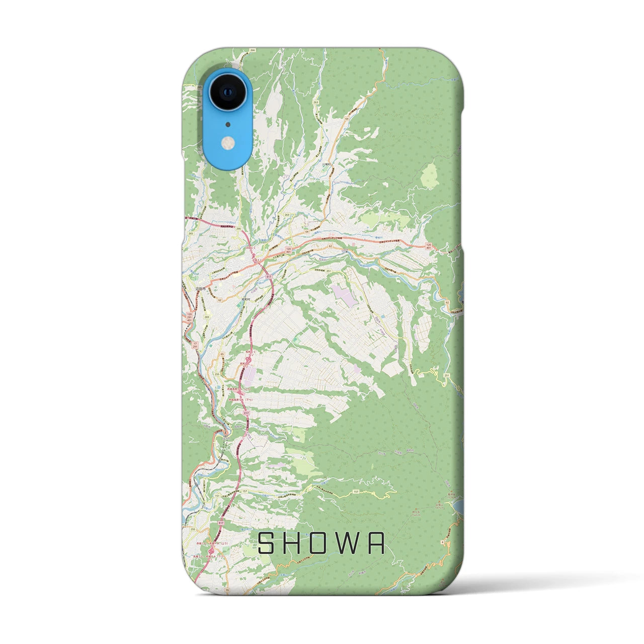 【昭和(群馬県)】地図柄iPhoneケース(バックカバータイプ)