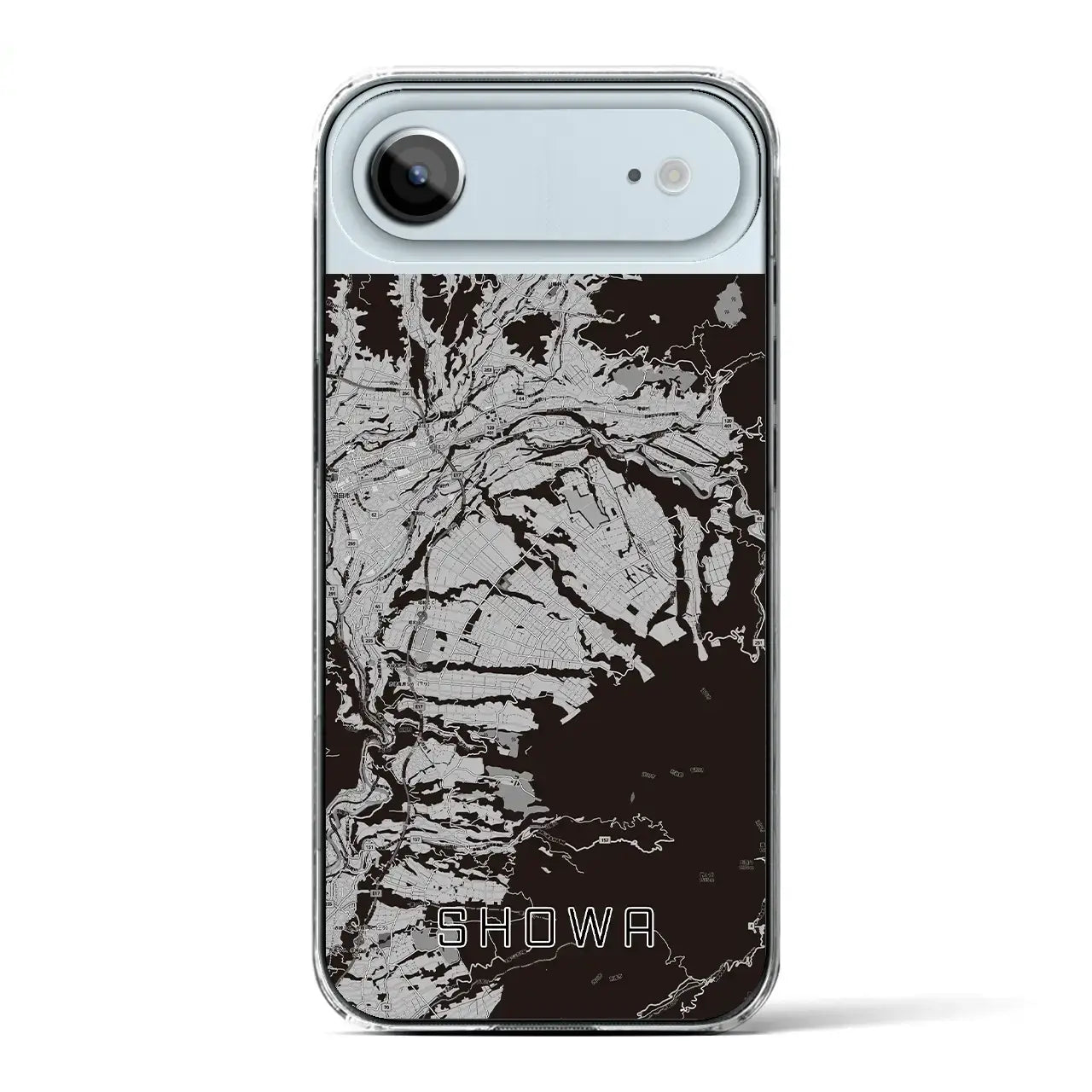 【昭和(群馬県)】地図柄iPhoneケース(クリアタイプ)