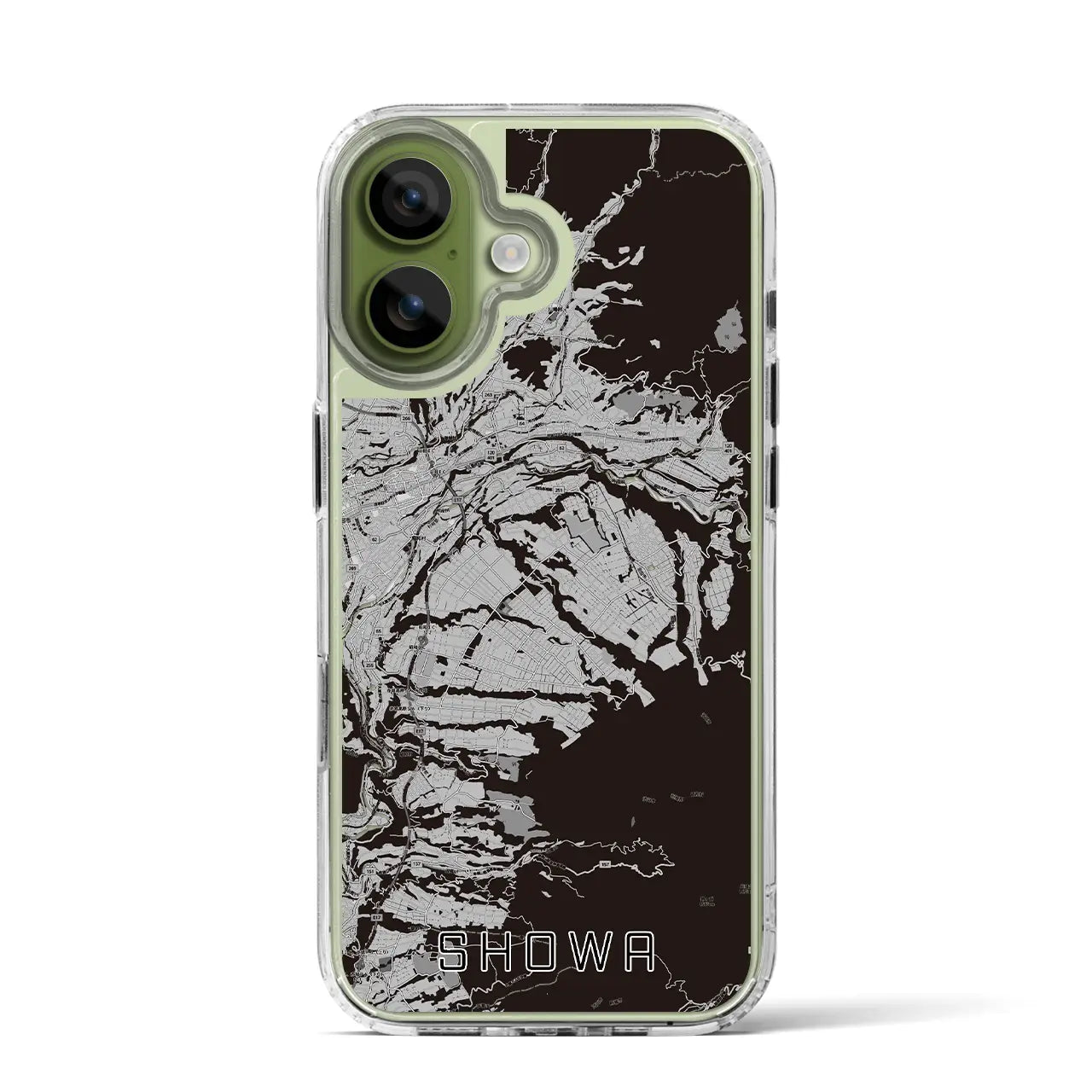【昭和(群馬県)】地図柄iPhoneケース(MagSafeタイプ)