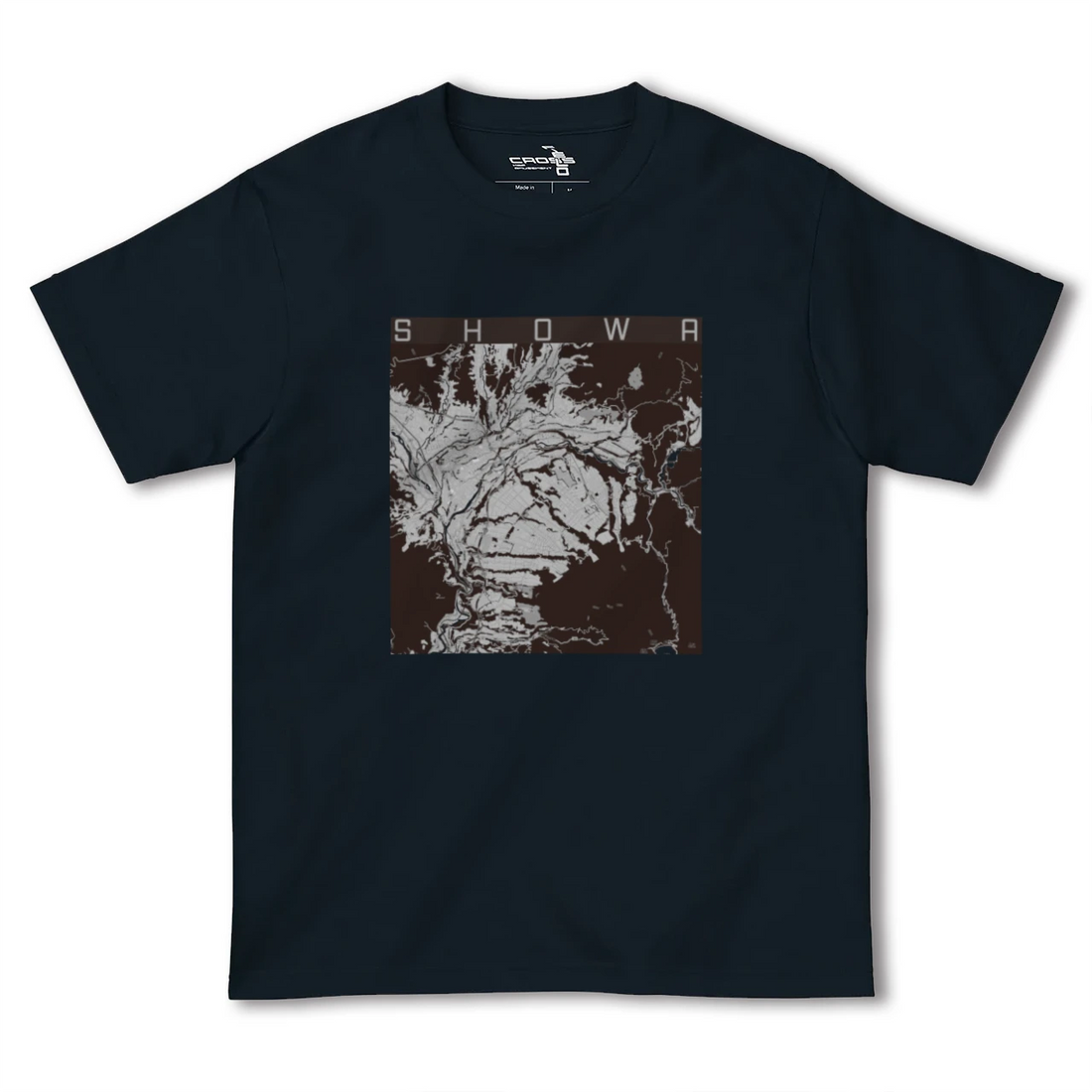 【昭和(群馬県)】地図柄ヘビーウェイトTシャツ