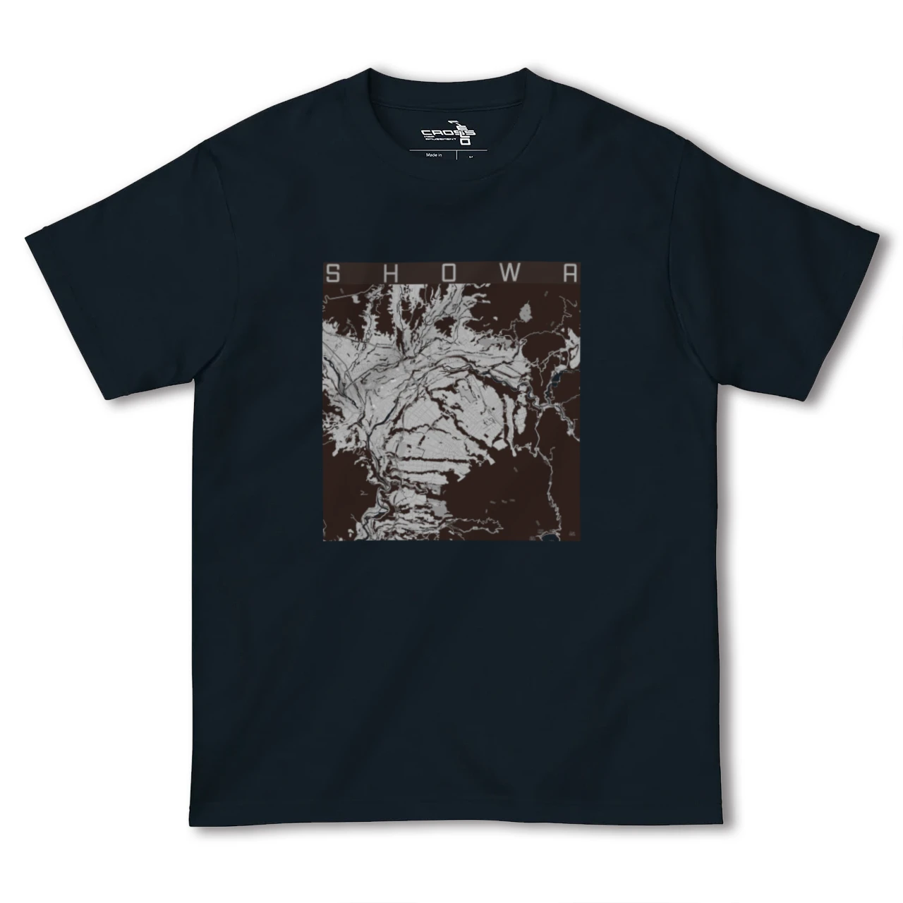 【昭和(群馬県)】地図柄ヘビーウェイトTシャツ