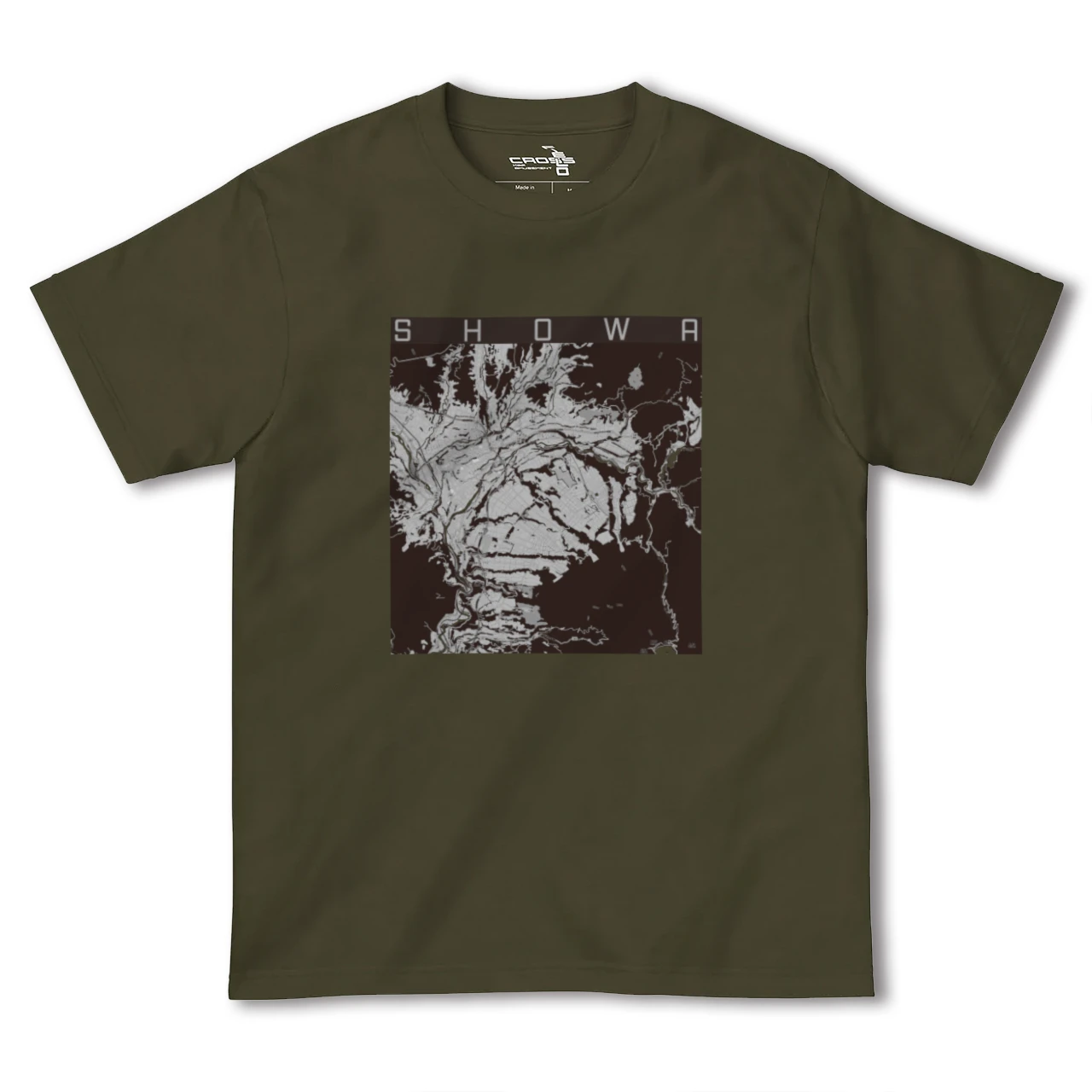 【昭和(群馬県)】地図柄ヘビーウェイトTシャツ