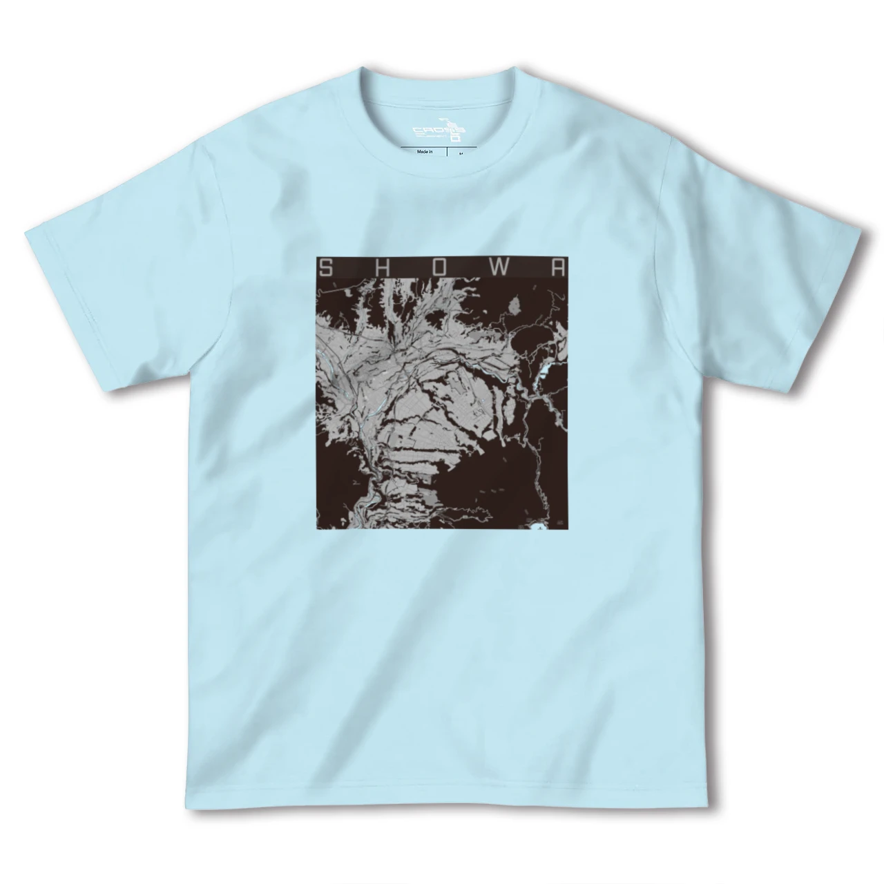 【昭和(群馬県)】地図柄ヘビーウェイトTシャツ