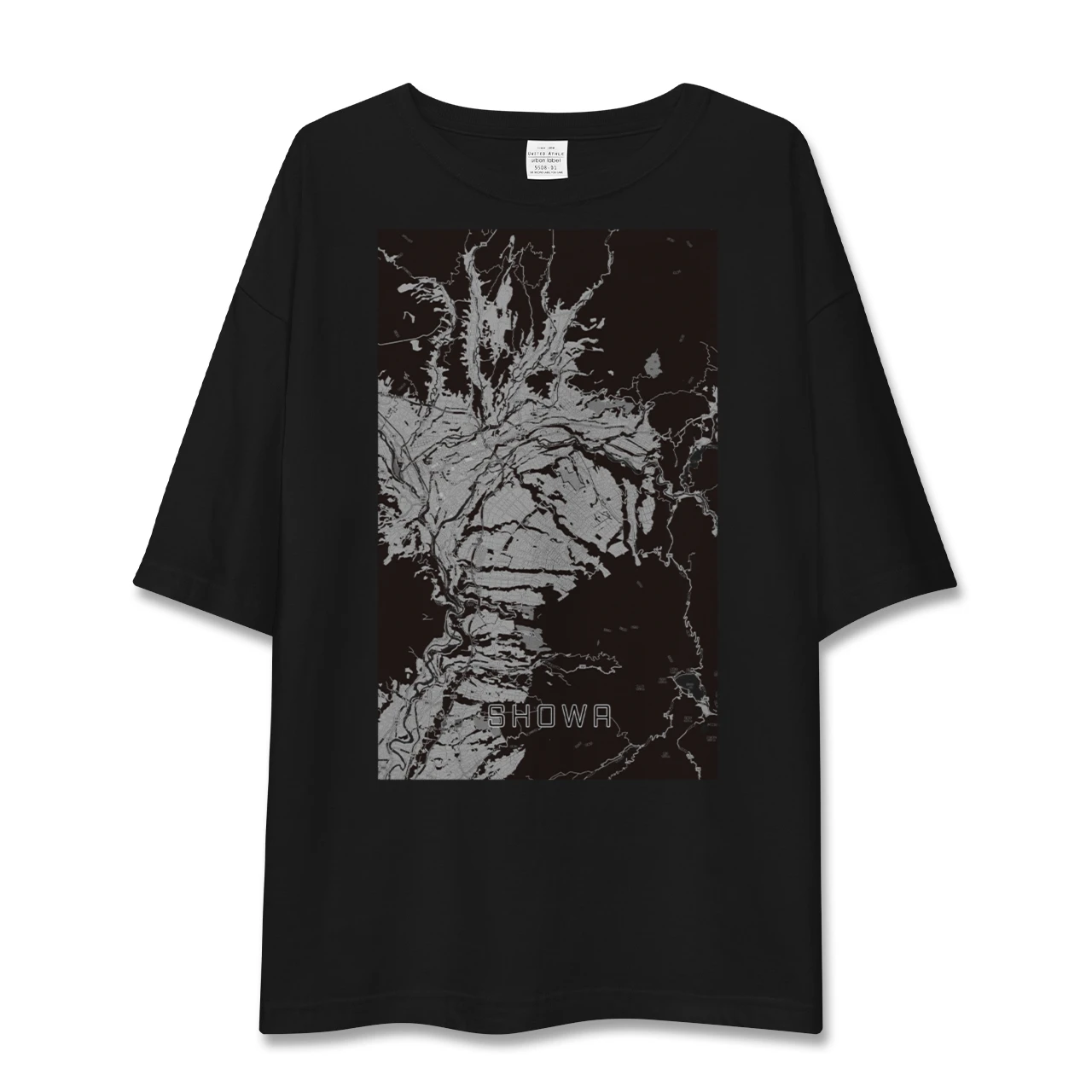 【昭和(群馬県)】地図柄ビッグシルエットTシャツ