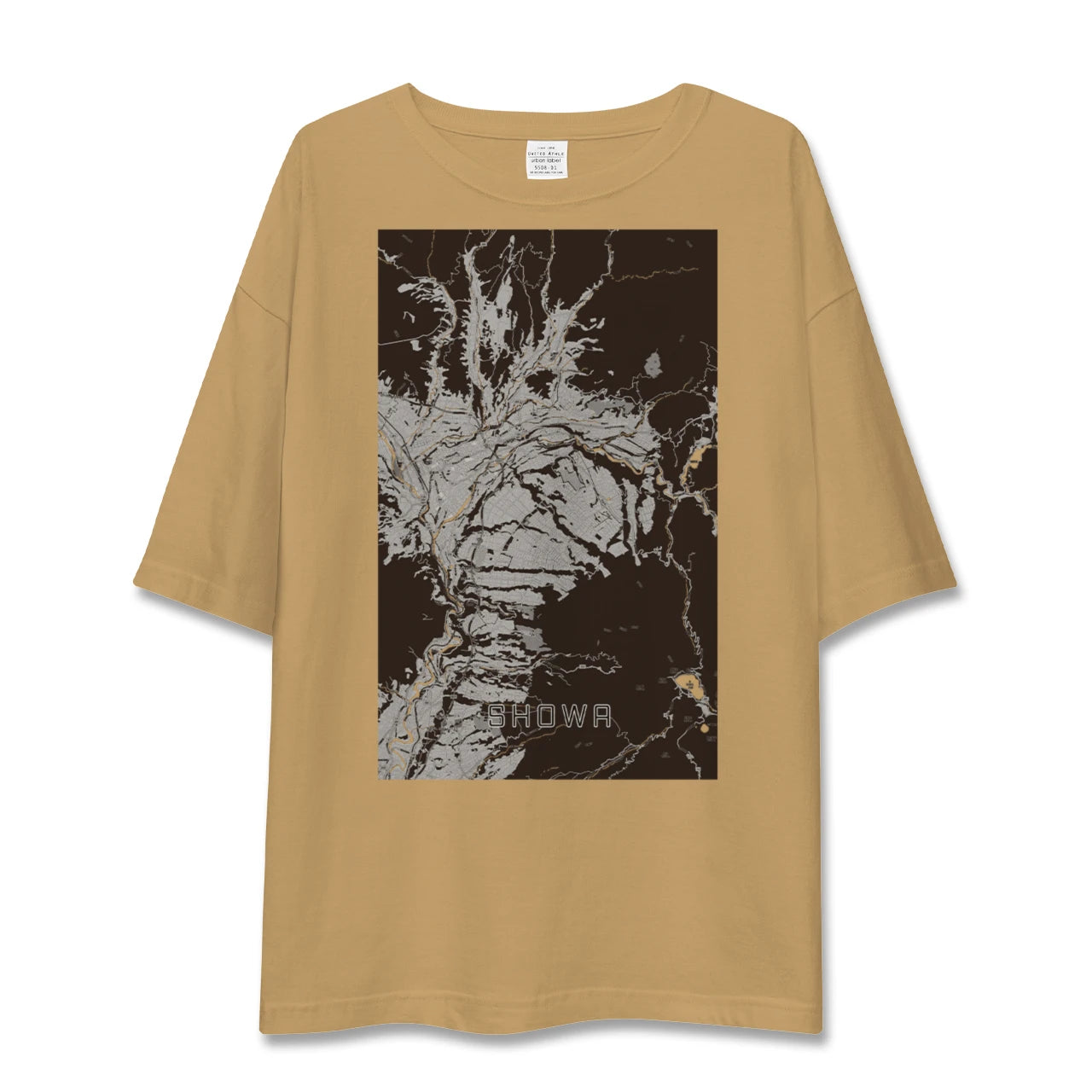 【昭和(群馬県)】地図柄ビッグシルエットTシャツ