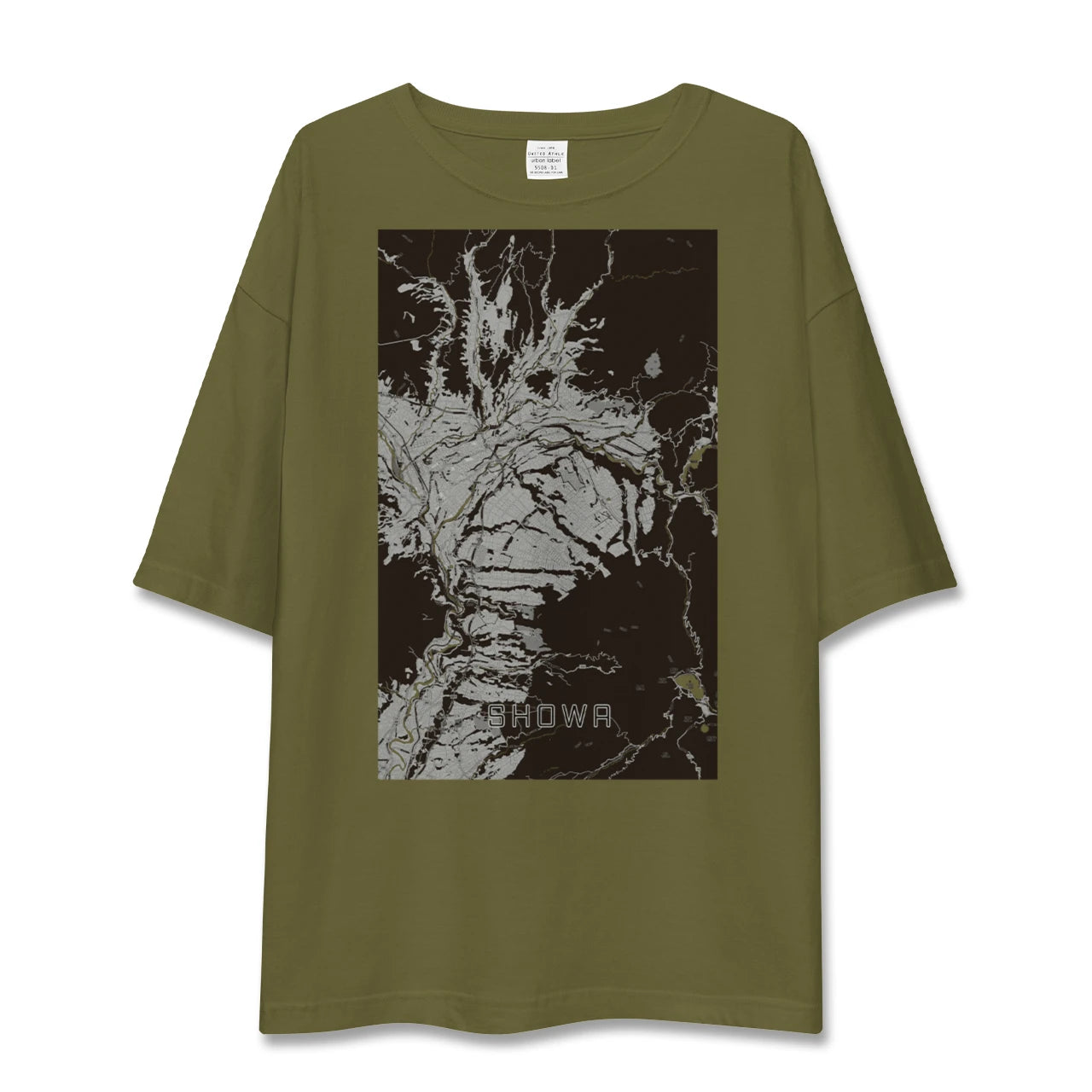 【昭和(群馬県)】地図柄ビッグシルエットTシャツ