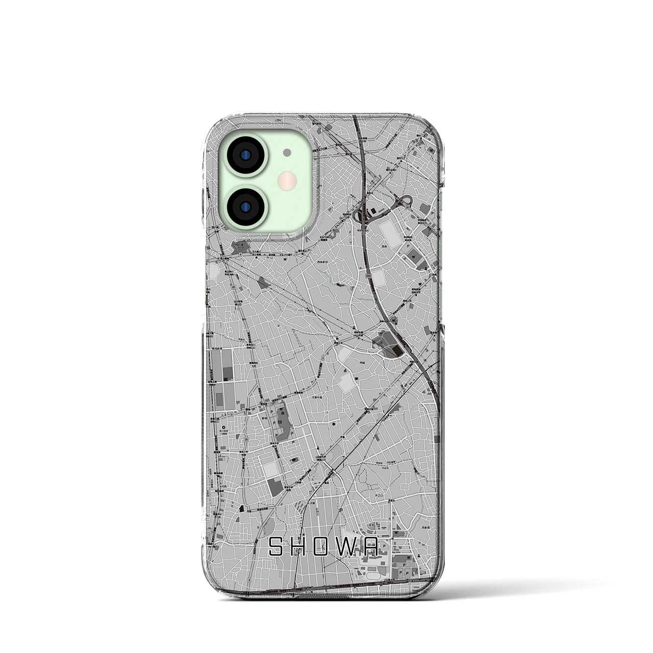 【昭和(山梨県)】地図柄iPhoneケース(クリアタイプ)
