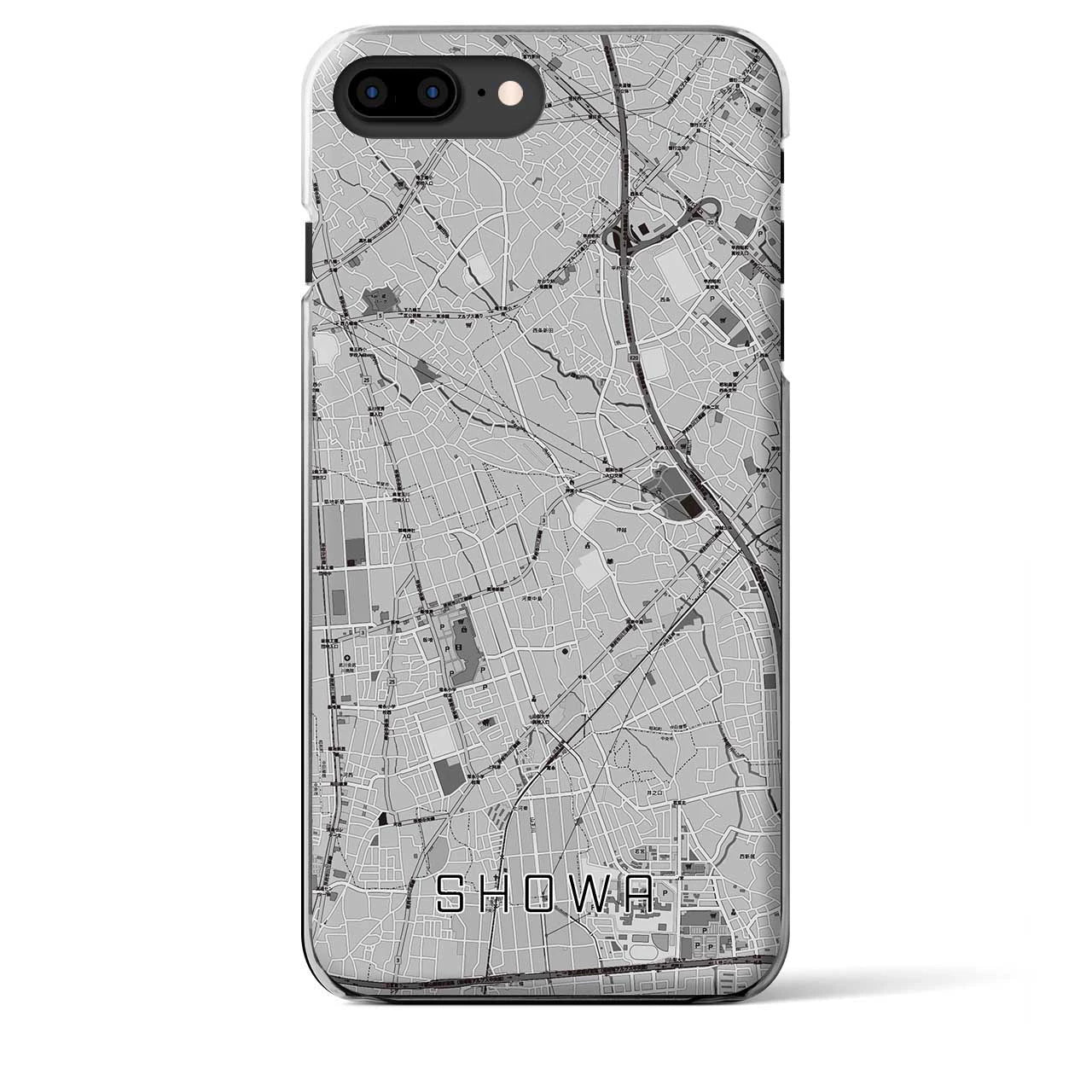 【昭和(山梨県)】地図柄iPhoneケース(クリアタイプ)