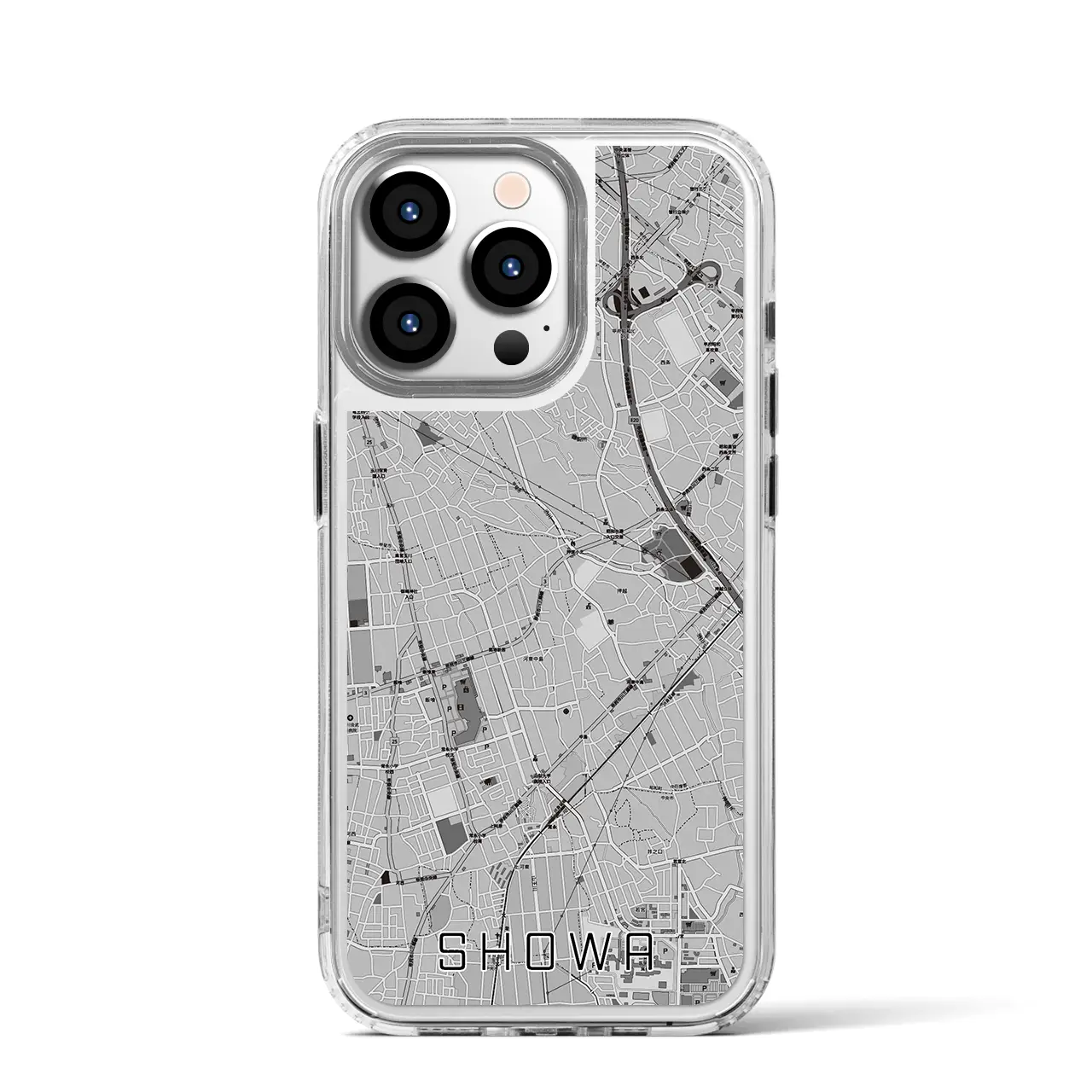 【昭和(山梨県)】地図柄iPhoneケース(MagSafeタイプ)