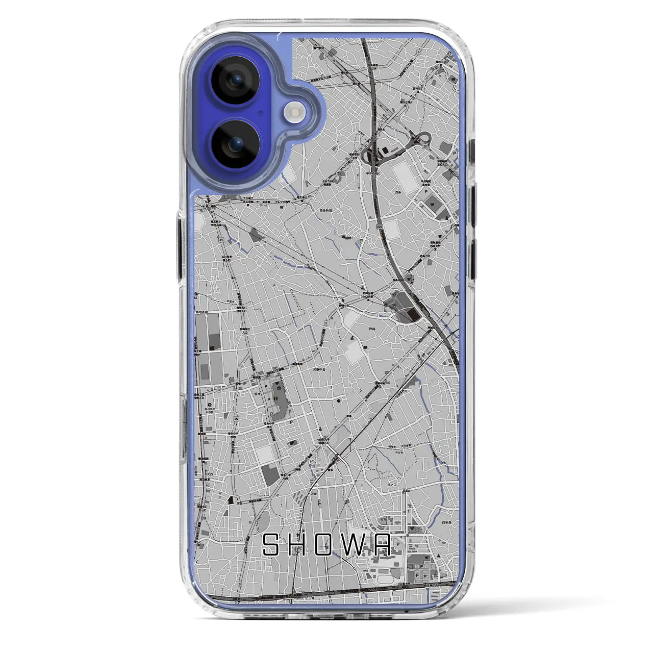 【昭和(山梨県)】地図柄iPhoneケース(MagSafeタイプ)