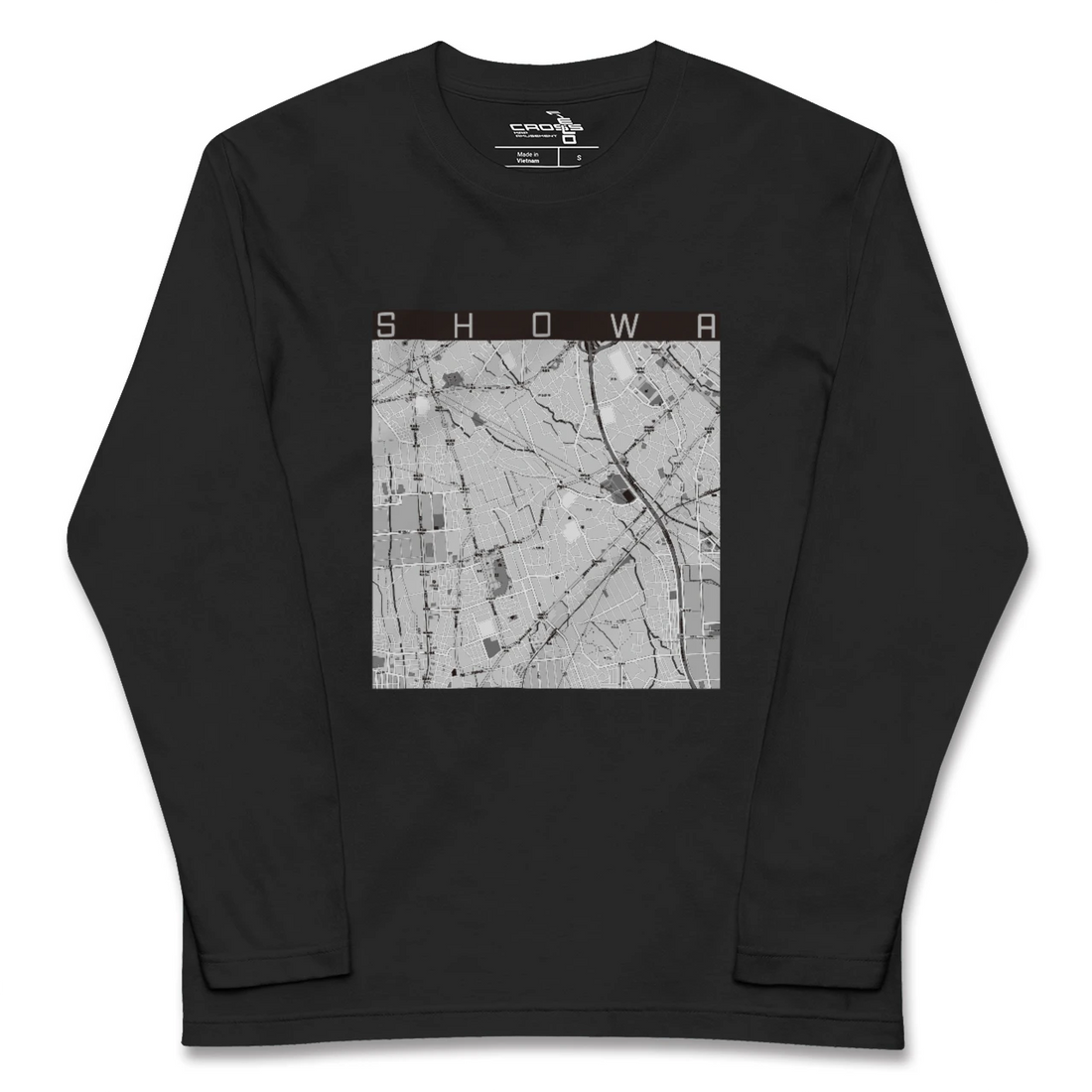 【昭和(山梨県)】地図柄ロングスリーブTシャツ