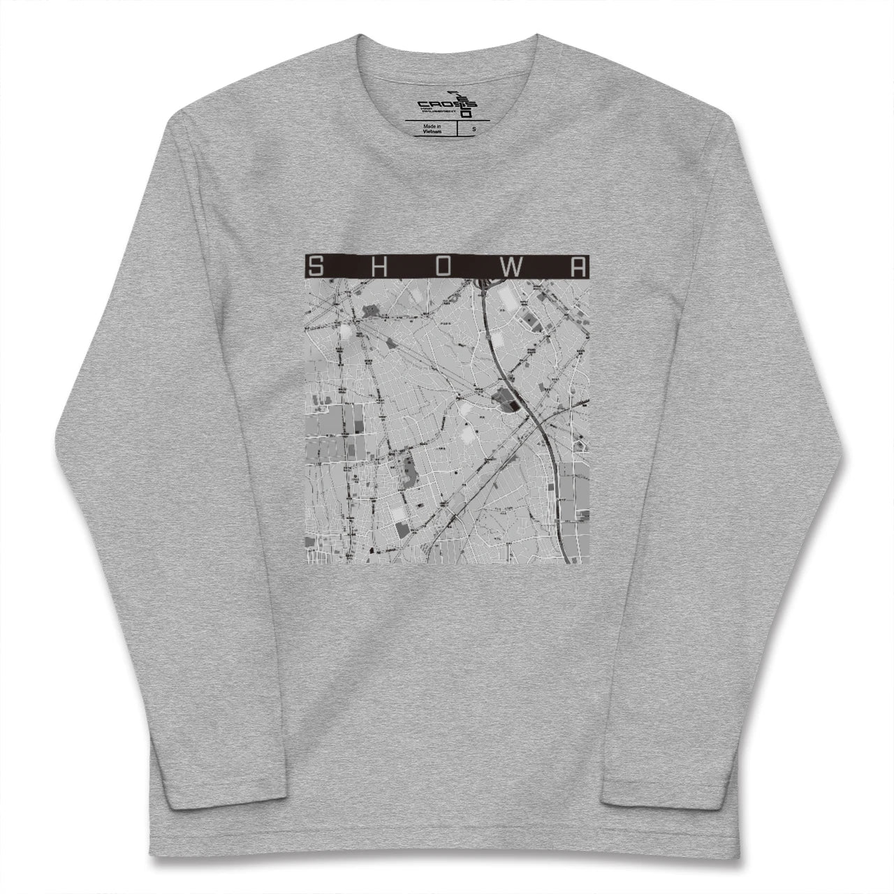 【昭和(山梨県)】地図柄ロングスリーブTシャツ