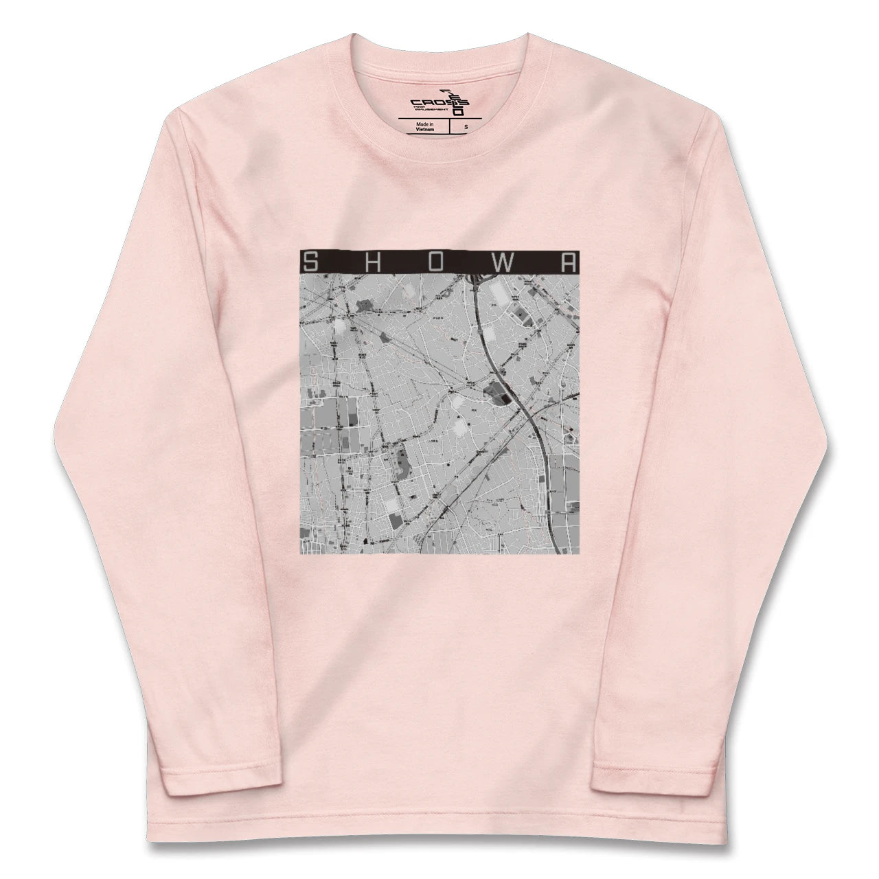 【昭和(山梨県)】地図柄ロングスリーブTシャツ