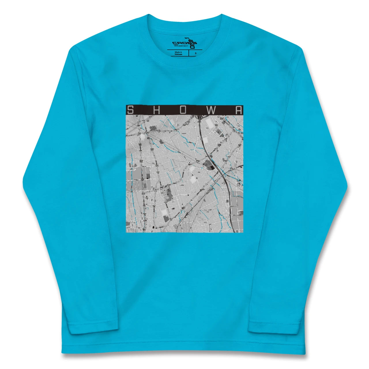 【昭和(山梨県)】地図柄ロングスリーブTシャツ