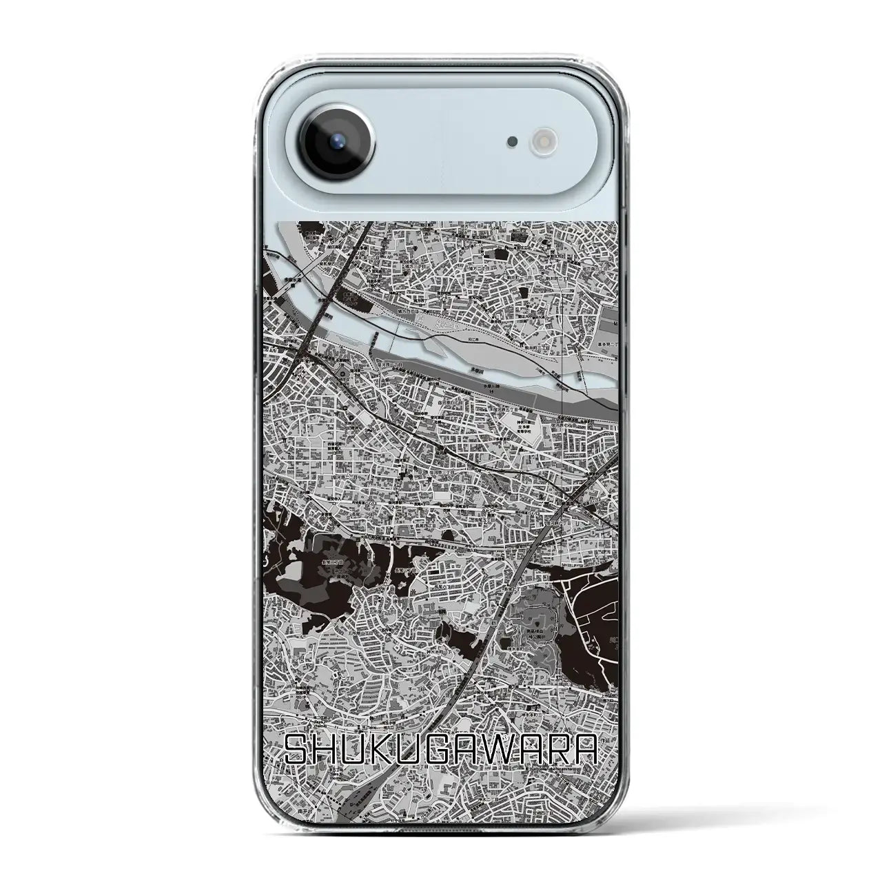 【宿河原(神奈川県)】地図柄iPhoneケース(クリアタイプ)