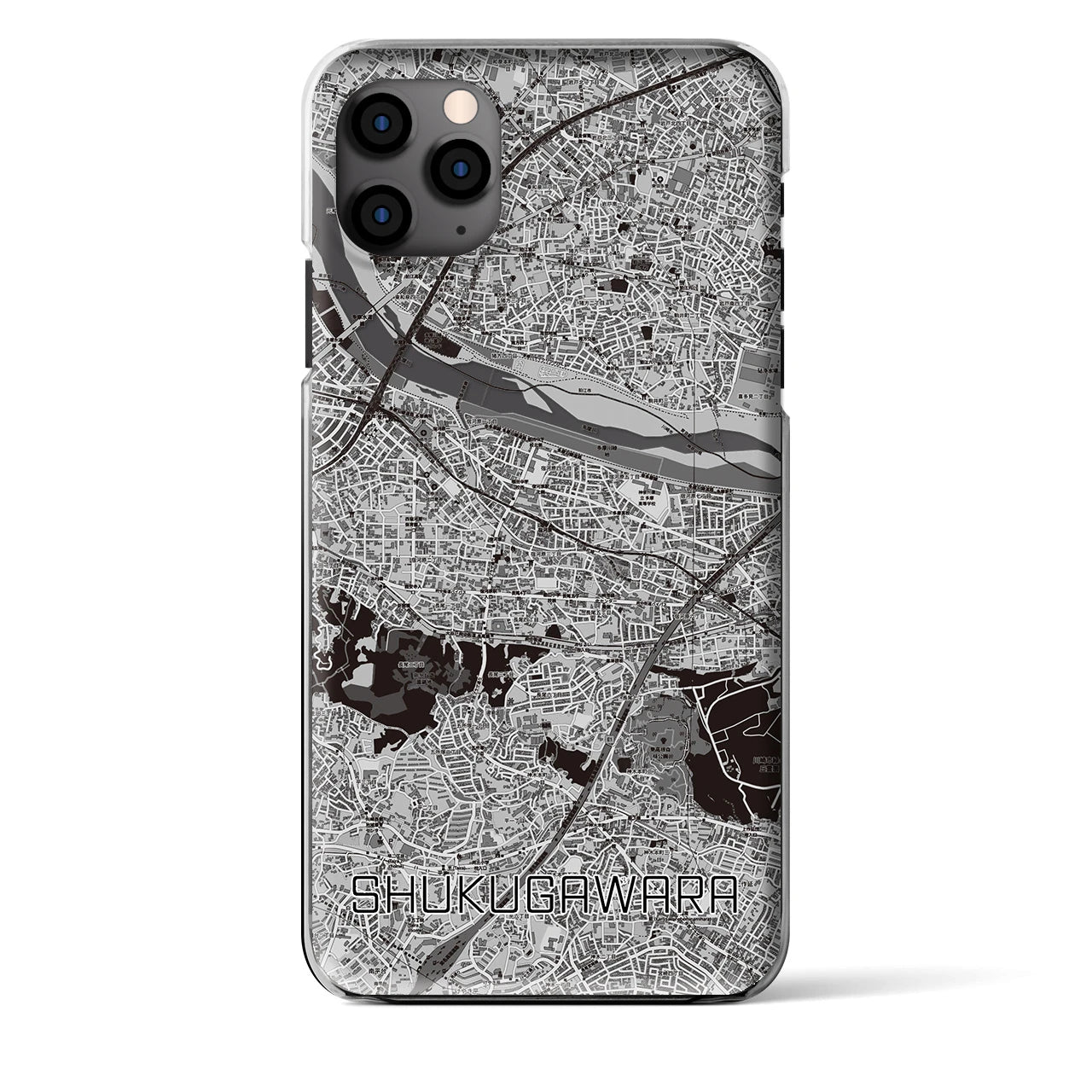 【宿河原(神奈川県)】地図柄iPhoneケース(クリアタイプ)