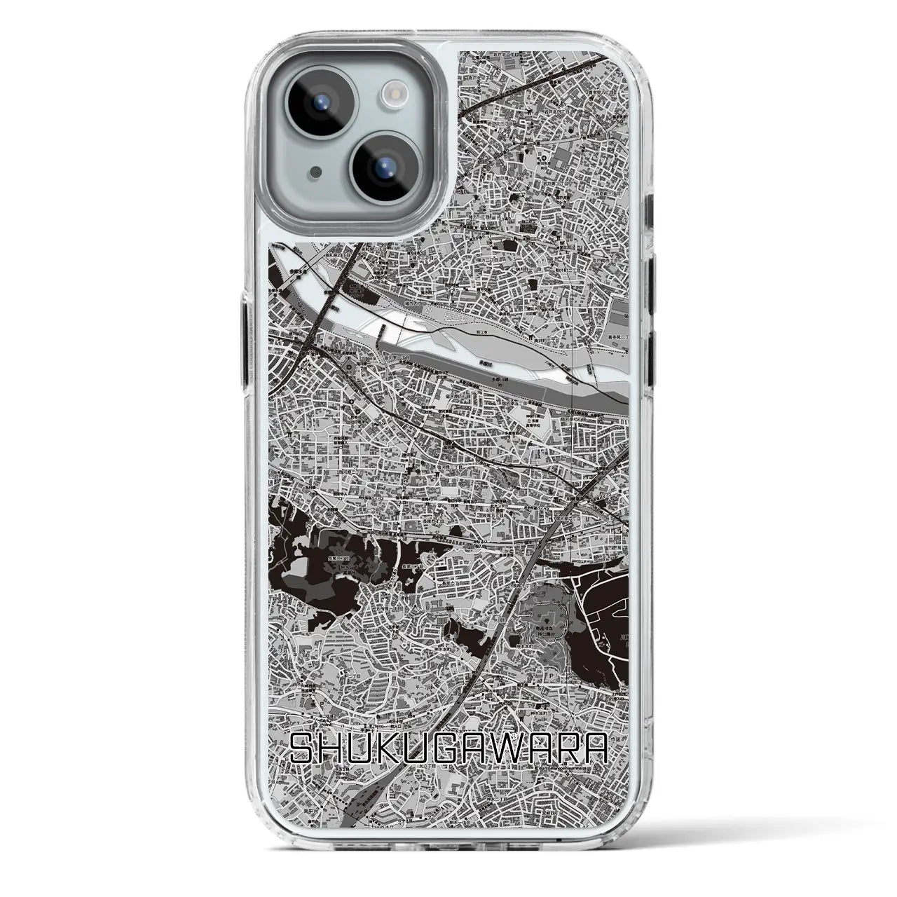 【宿河原(神奈川県)】地図柄iPhoneケース(MagSafeタイプ)