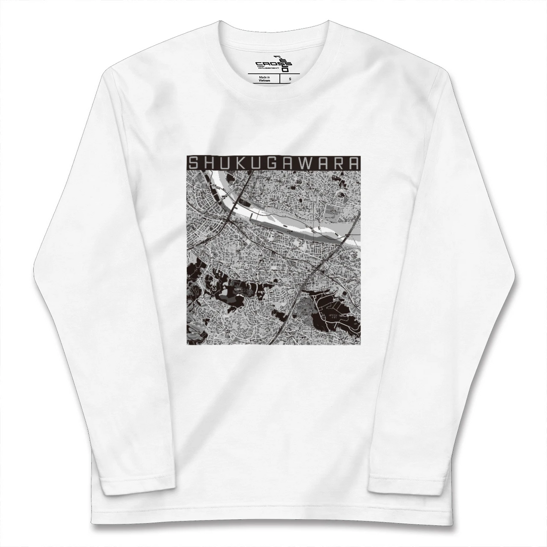 【宿河原(神奈川県)】地図柄ロングスリーブTシャツ