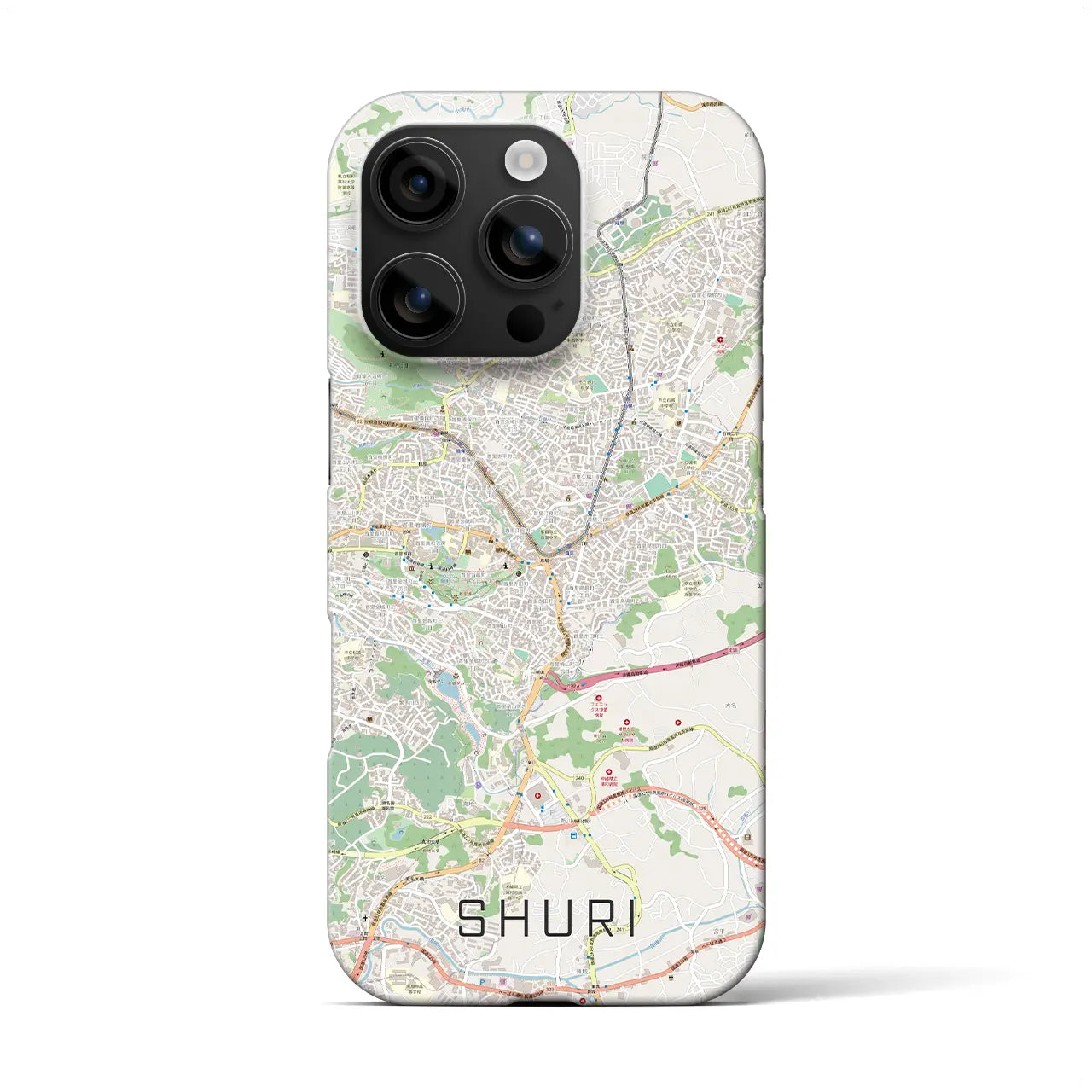 【首里(沖縄県)】地図柄iPhoneケース(バックカバータイプ)